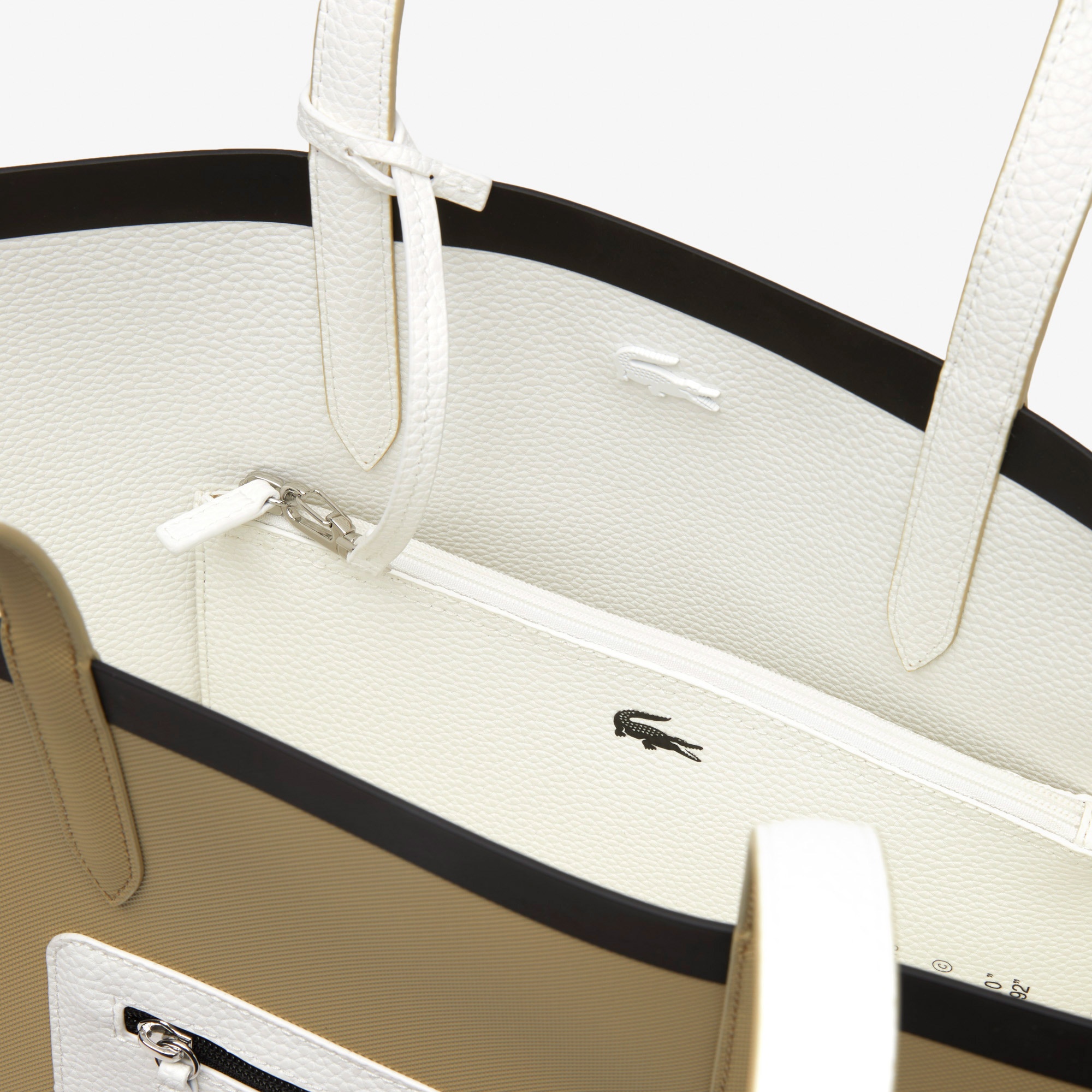 Lacoste Anna Kadın Çift Taraflı Baskılı Bej Omuz Çantası