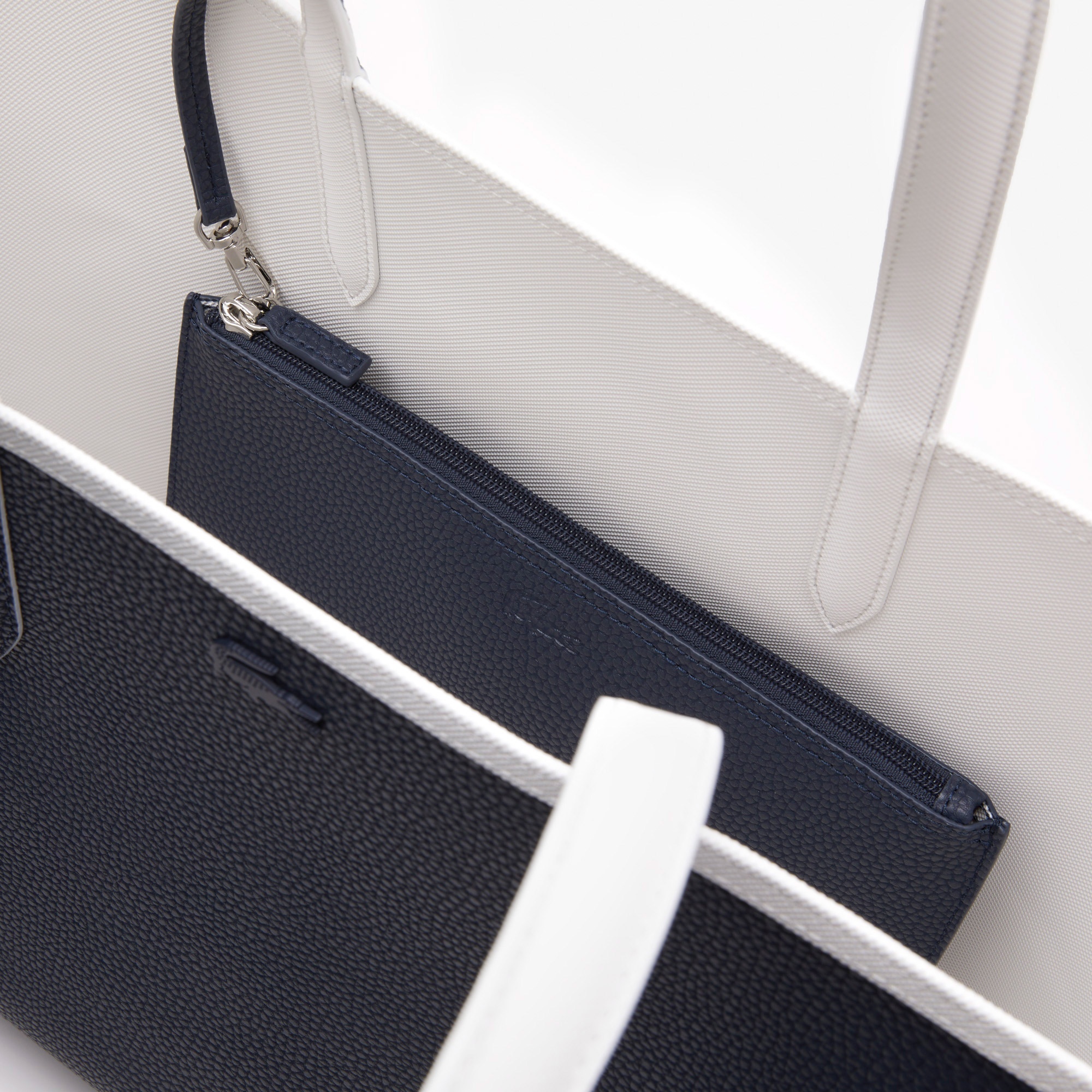 Lacoste Anna Kadın Çift Taraflı Beyaz Omuz Çantası