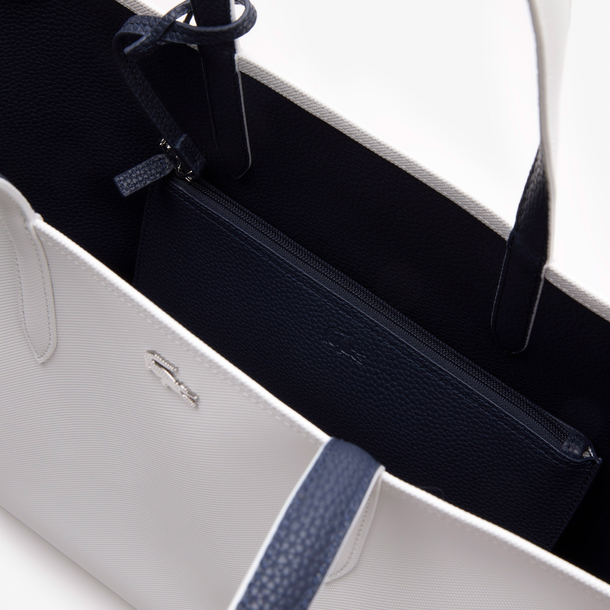 Lacoste Anna Kadın Çift Taraflı Beyaz Omuz Çantası