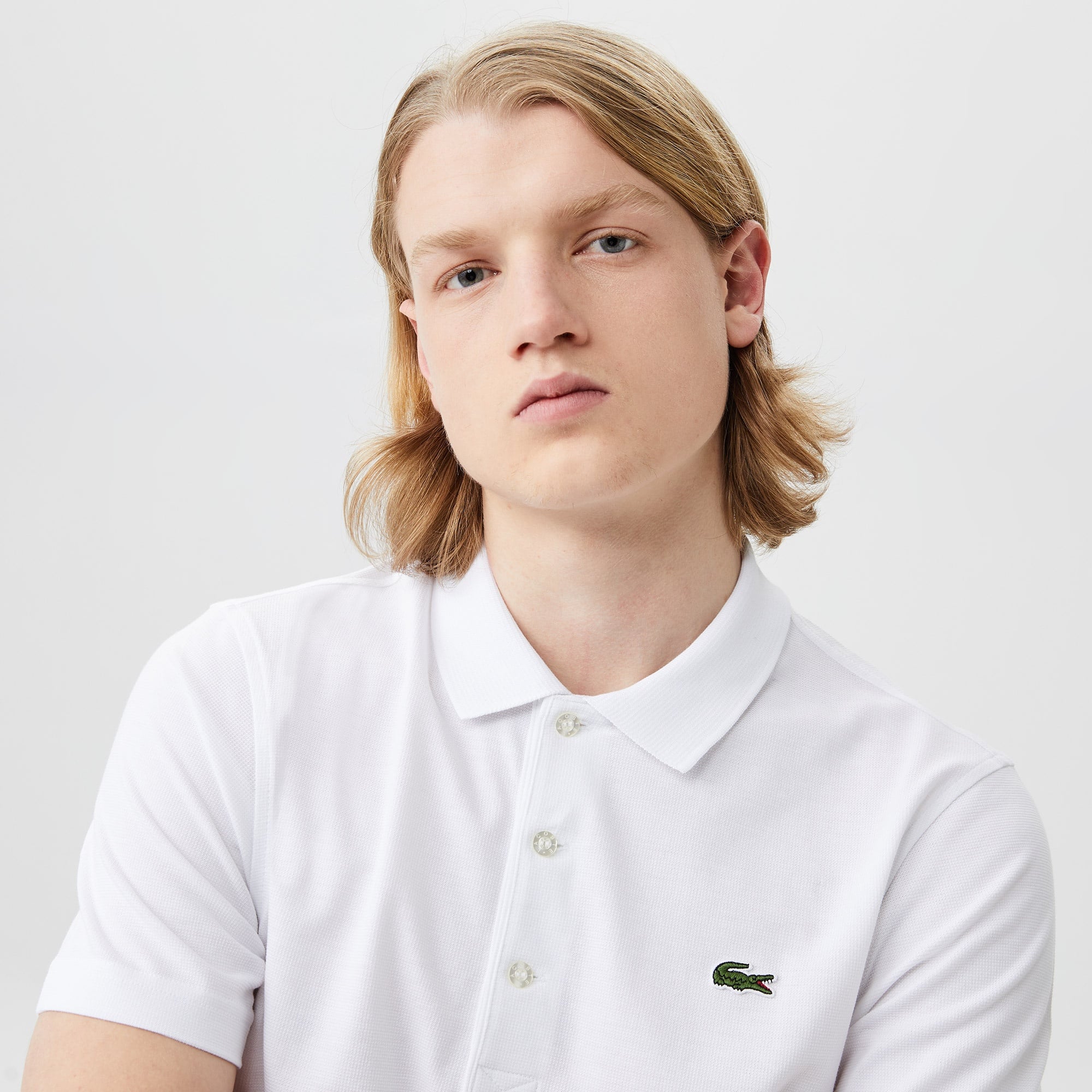 Lacoste SPORT Erkek Regular Fit Beyaz Polo