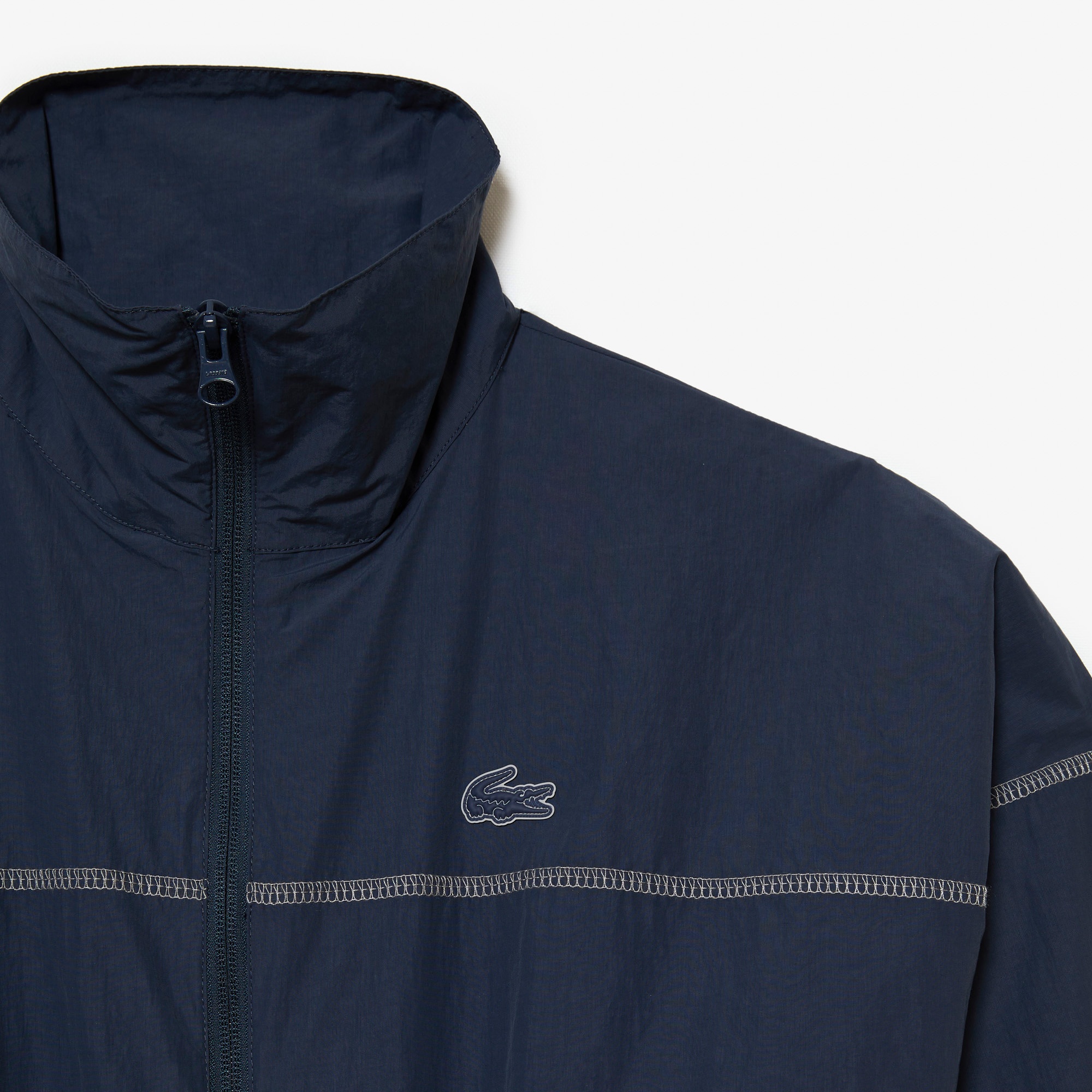 Lacoste Kadın Regular Fit Uzun Kollu Fermuarlı Lacivert Tulum