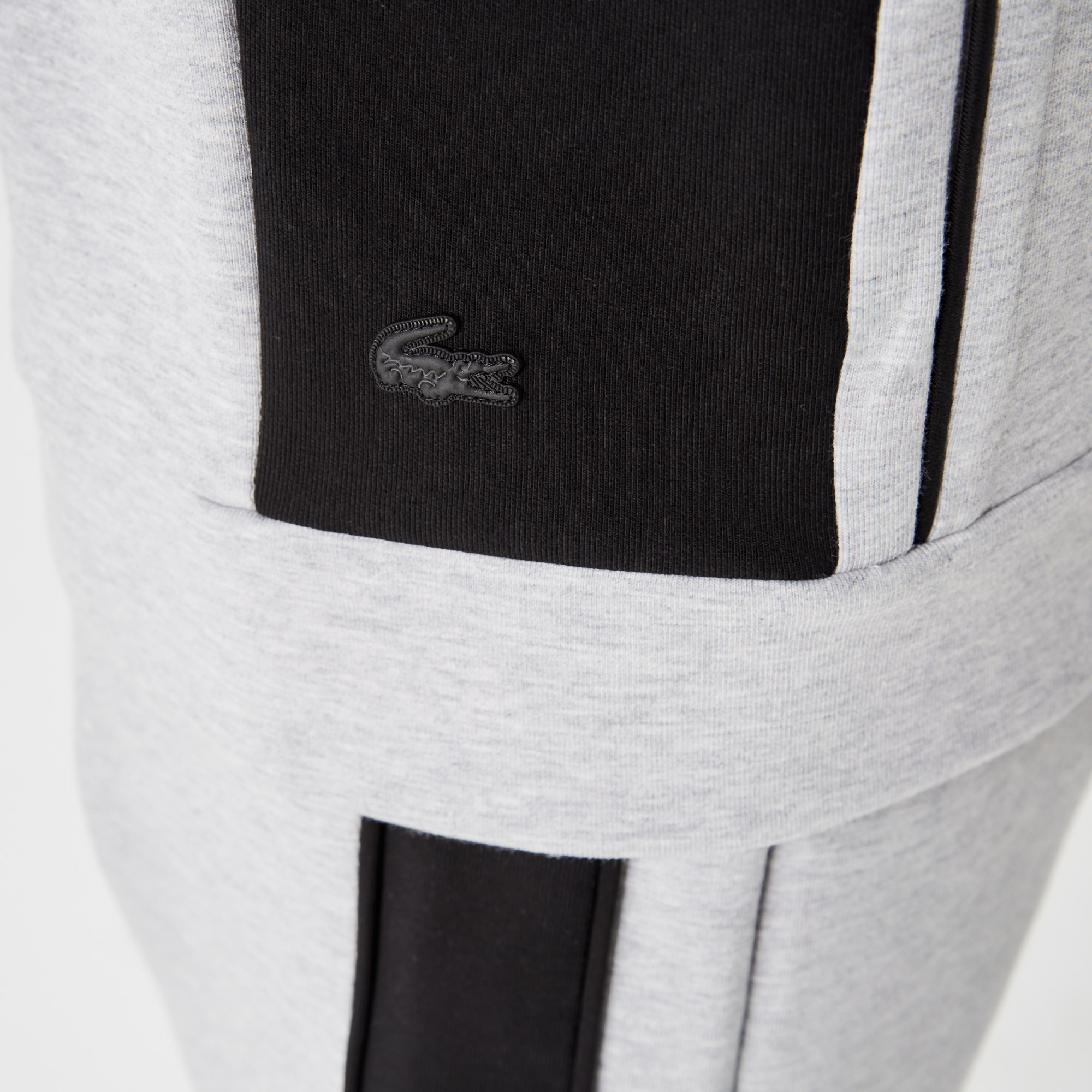 Lacoste Erkek Relaxed Fit Kapüşonlu Baskılı Gri Sweatshirt