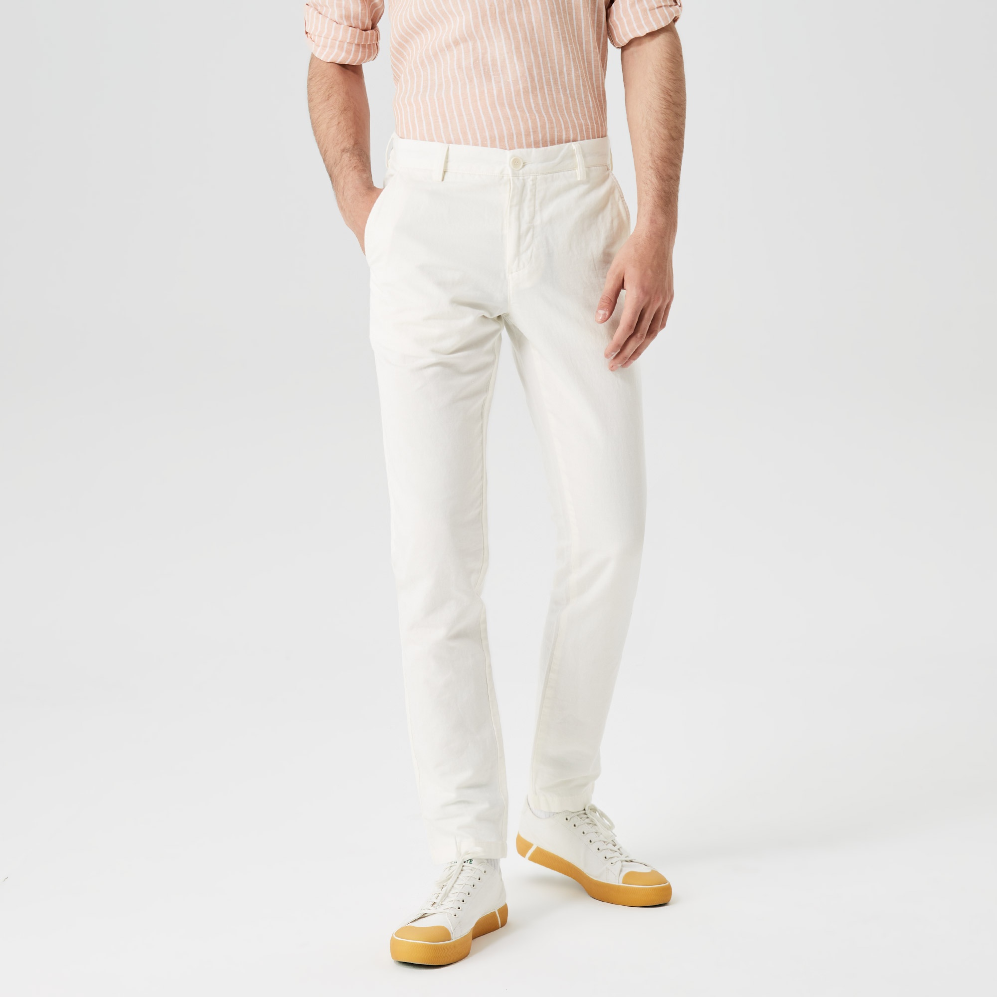 Lacoste Erkek Beyaz Pantolon