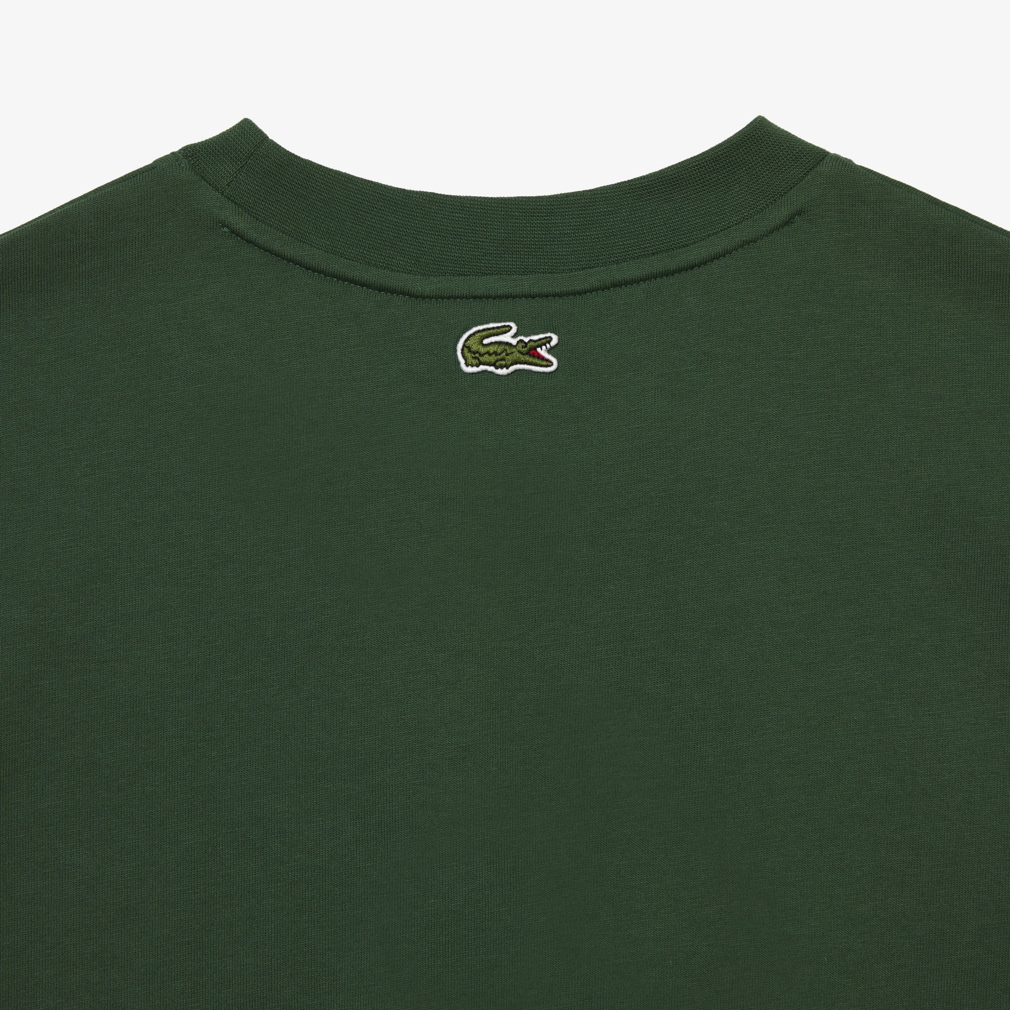 Lacoste Kadın Oversize Bisiklet Yaka Organik Pamuk Baskılı Yeşil T-Shirt