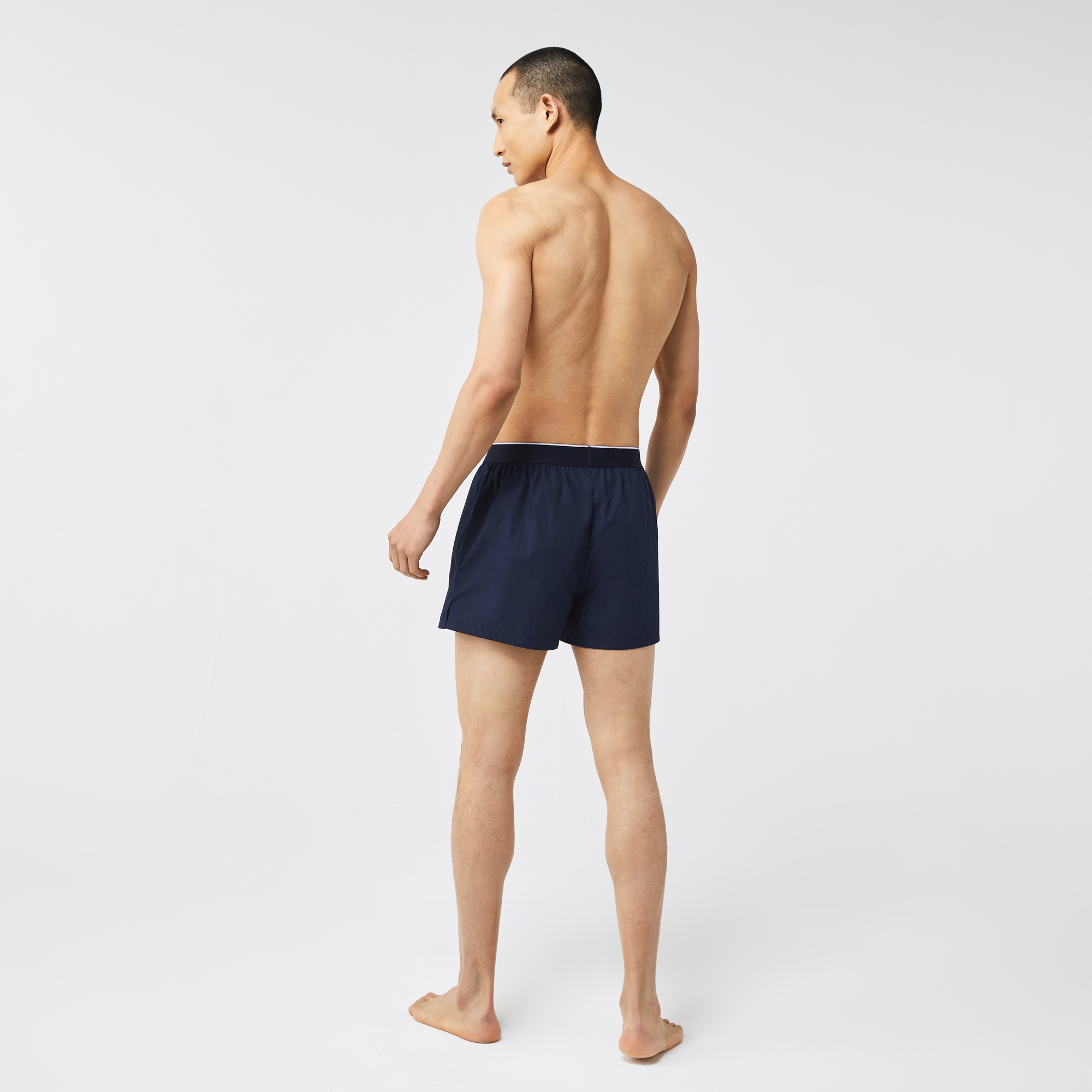 Lacoste Erkek Baskılı 3'lü Lacivert Boxer