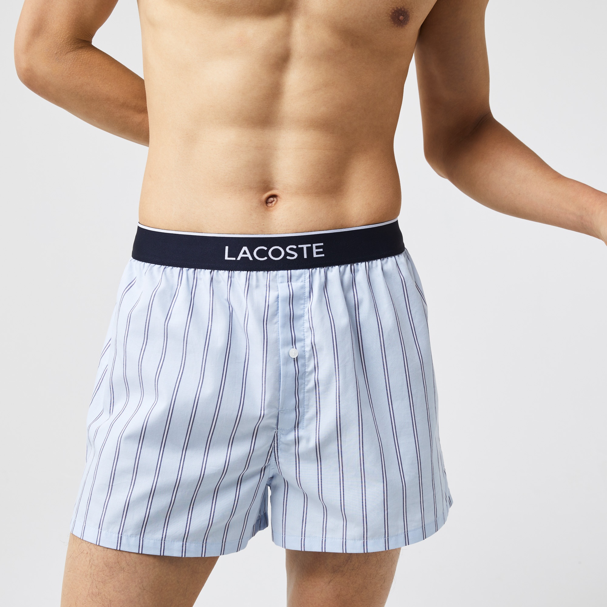 Lacoste Erkek Baskılı 3'lü Lacivert Boxer