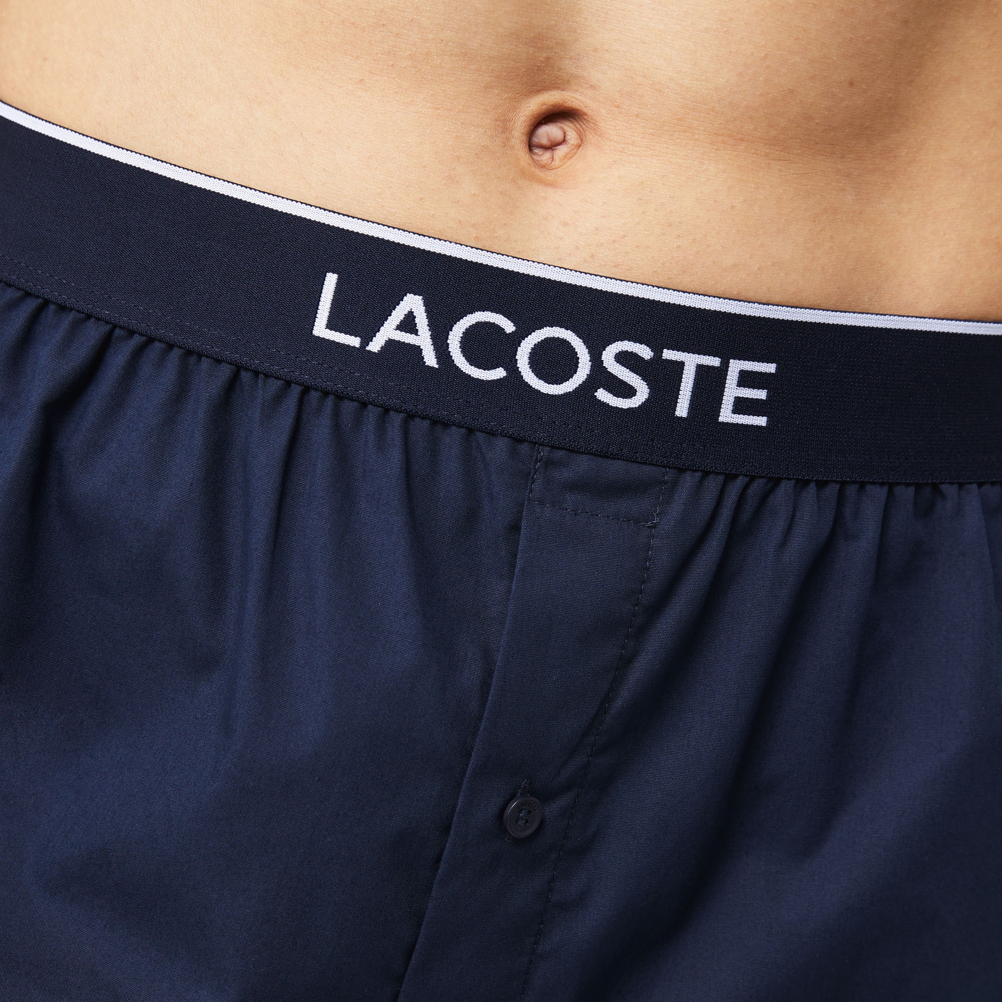 Lacoste Erkek Baskılı 3'lü Lacivert Boxer
