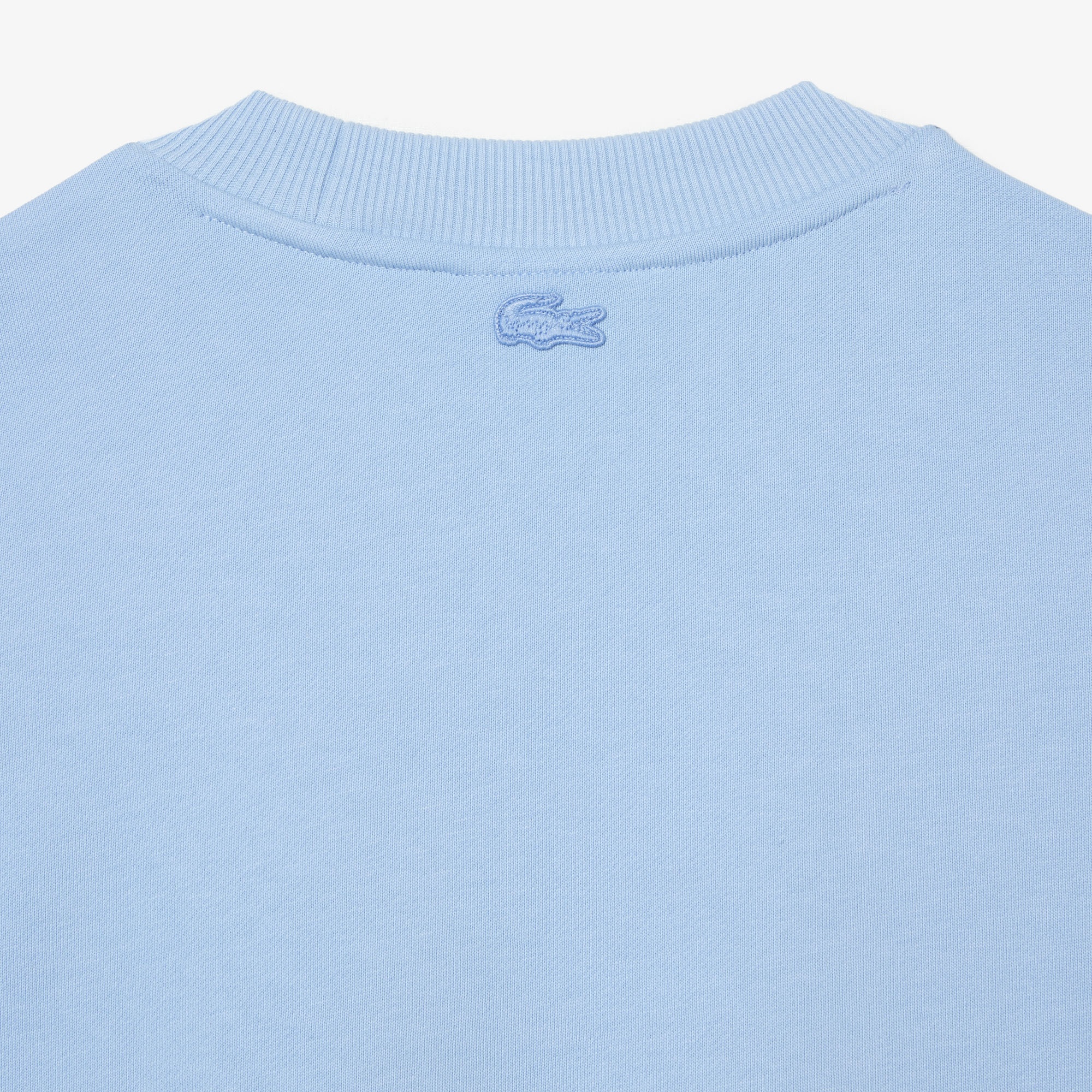 Lacoste x Netflix Erkek Regular Fit Bisiklet Yaka Baskılı Açık Mavi Sweatshirt