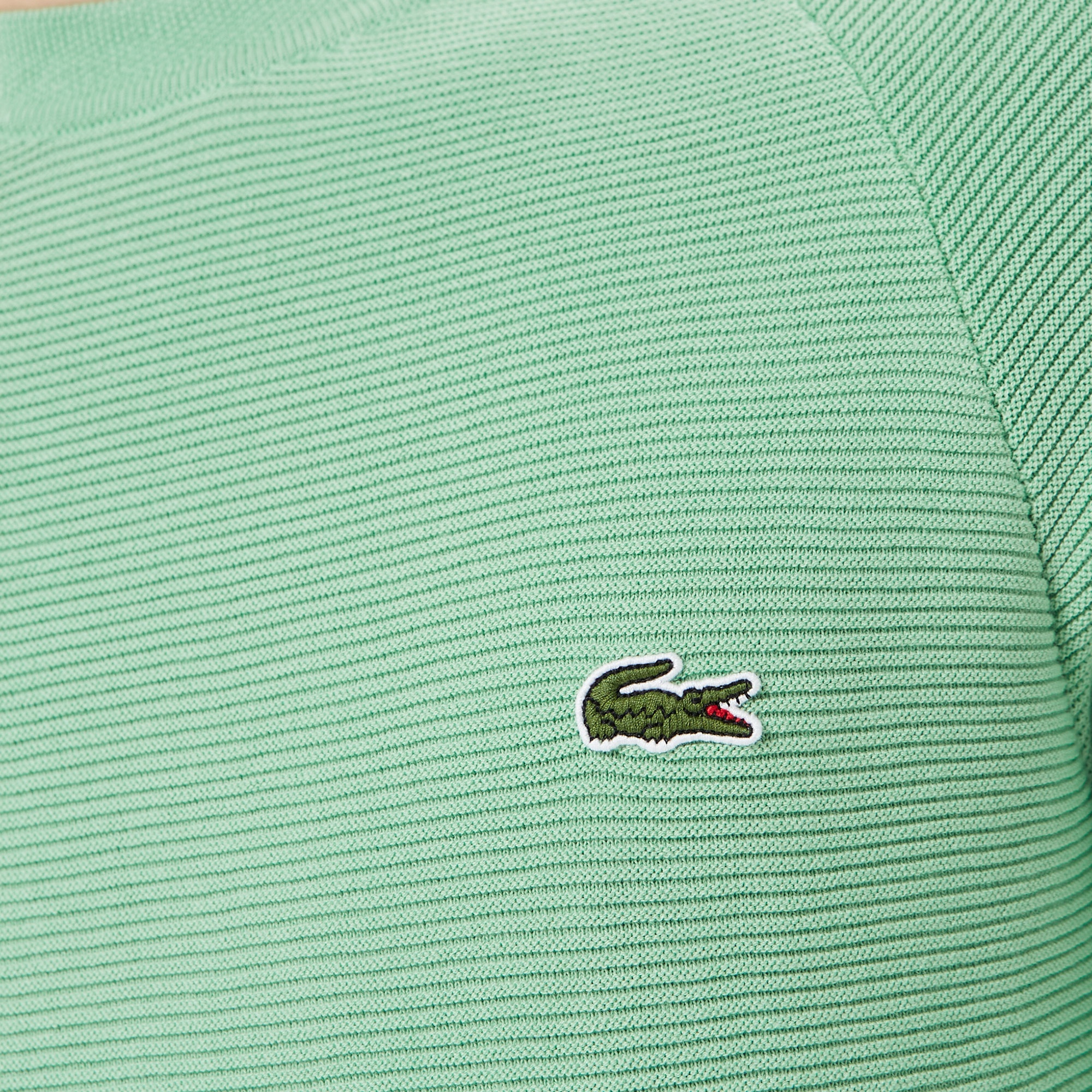 Lacoste Erkek Regular Fit Bisiklet Yaka Yeşil Kazak