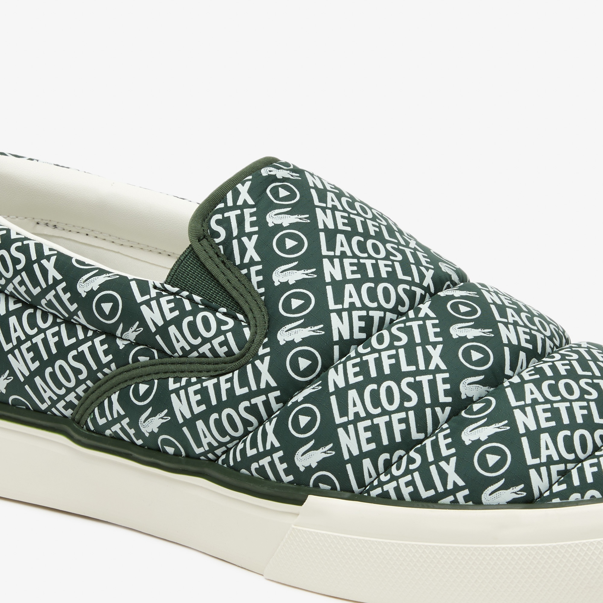 Lacoste x Netflix Erkek Jump Serve Yeşil Sneaker
