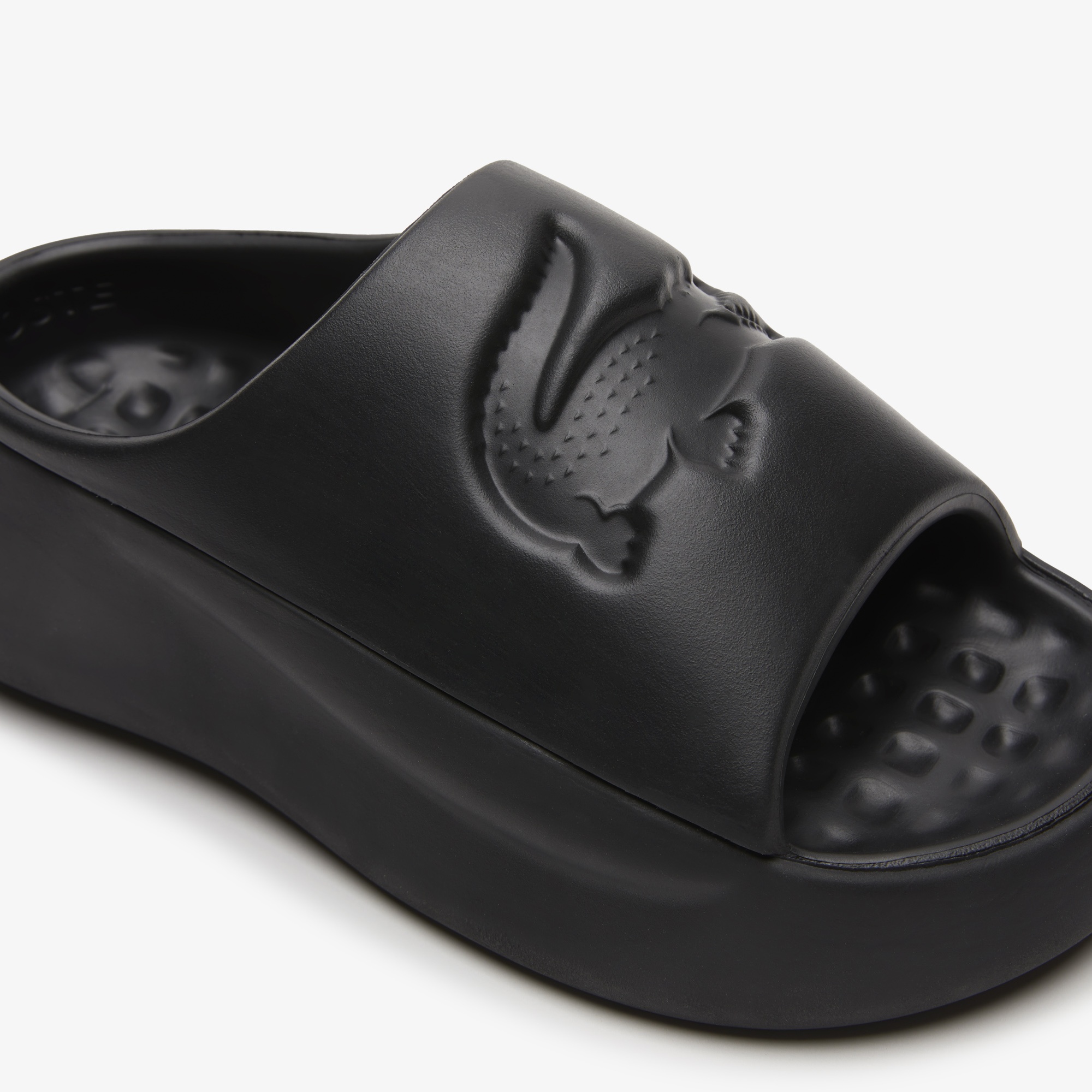 Lacoste Croco Kadın Siyah Terlik