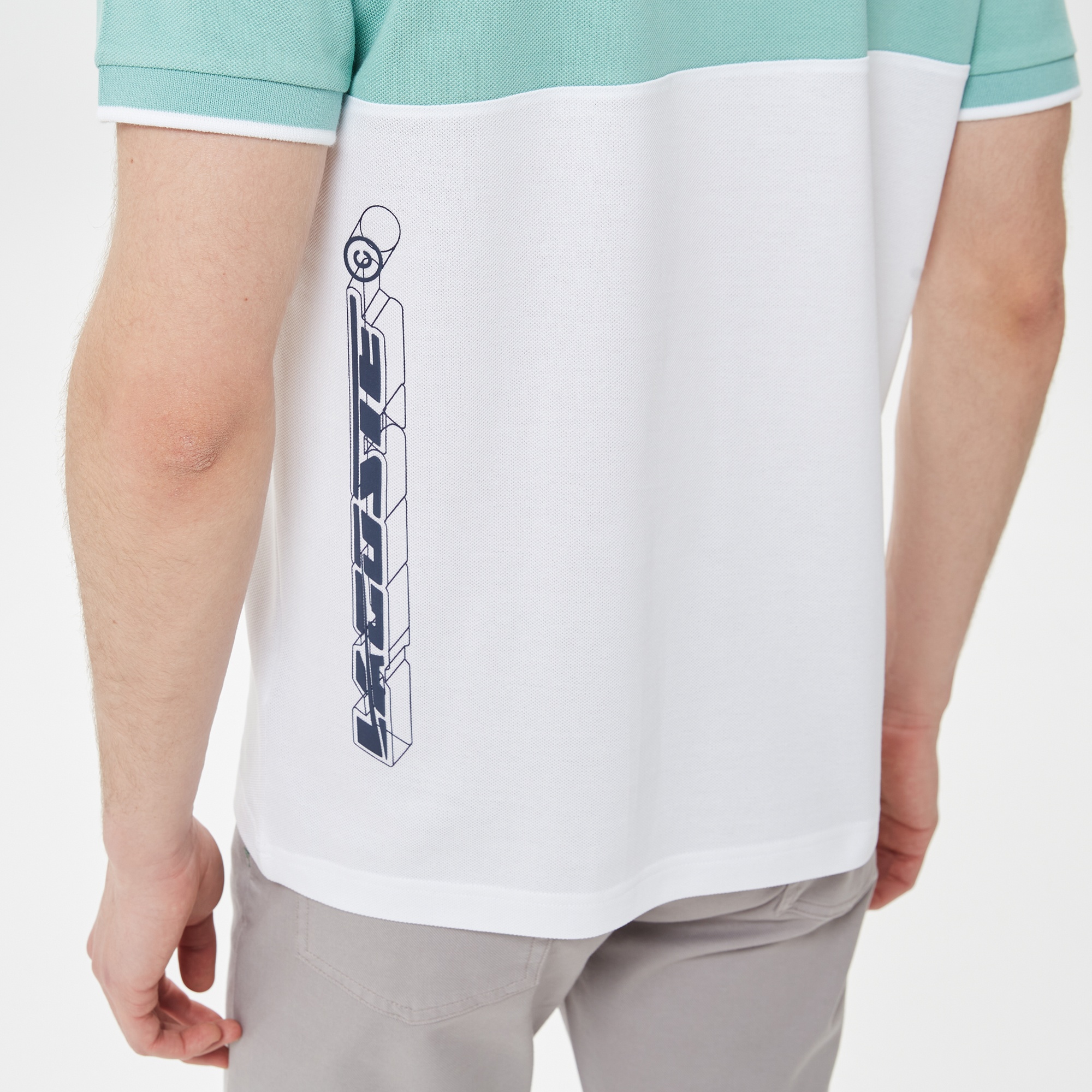 Lacoste Erkek Relaxed Fit Renk Bloklu Yeşil Polo