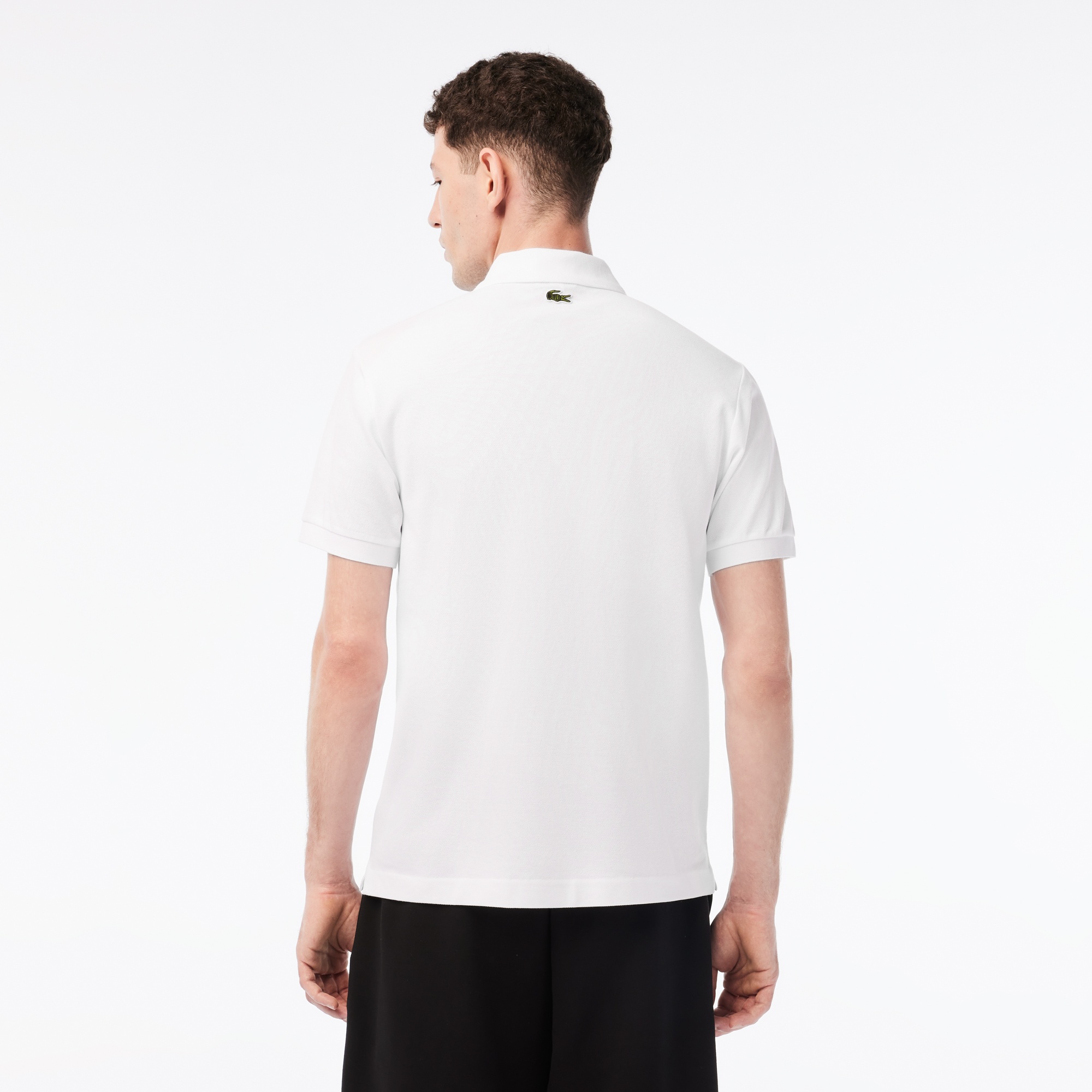 Lacoste x Netflix Erkek Classic Fit Beyaz Polo