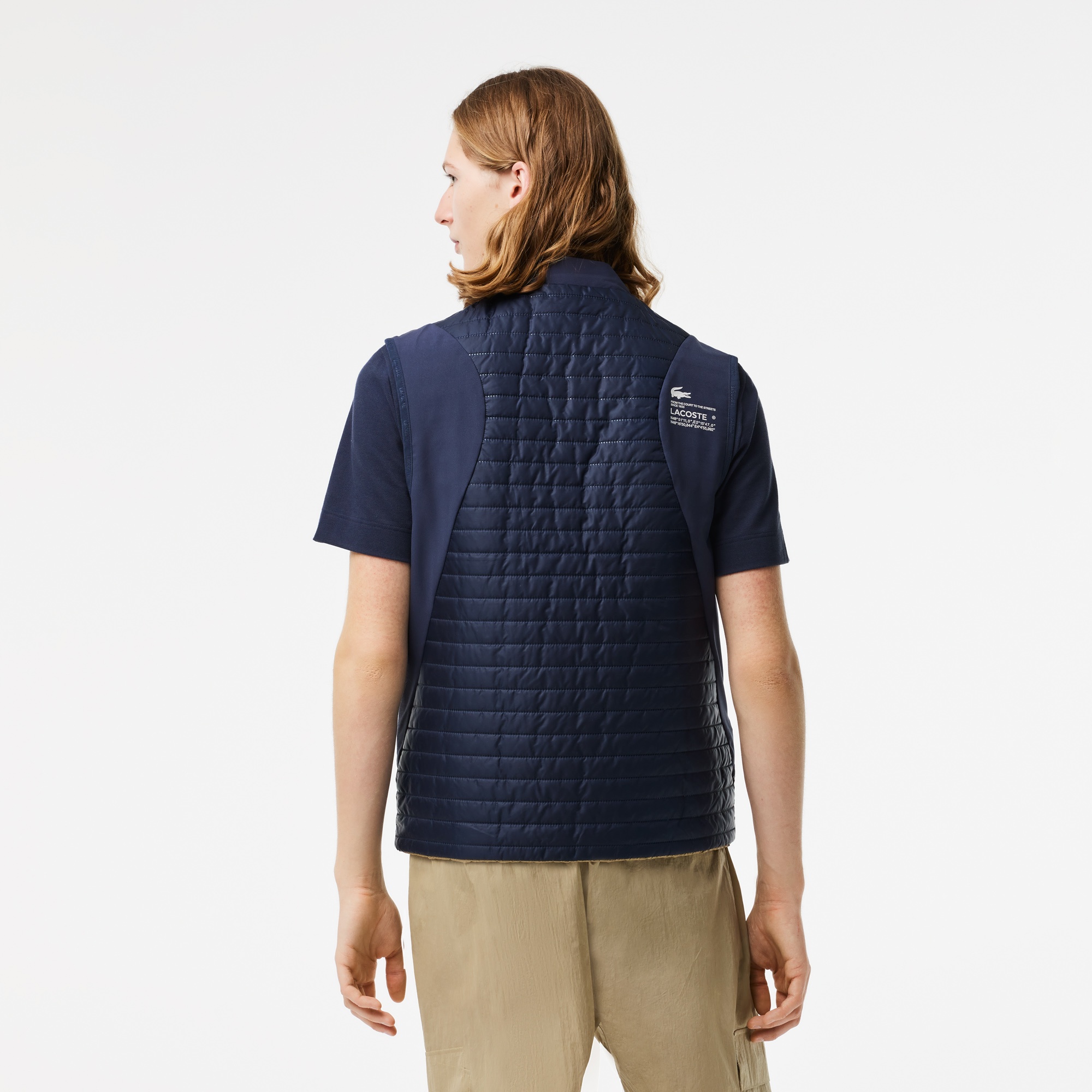 Lacoste SPORT Erkek Çift Taraflı Lacivert Yelek