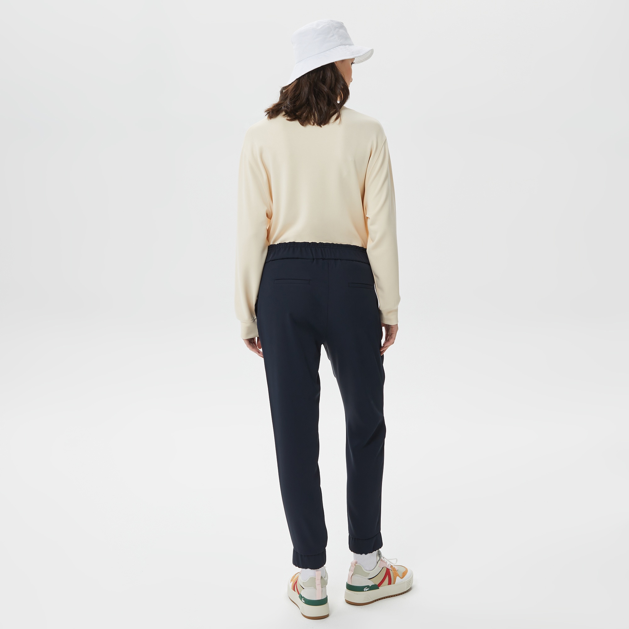 Lacoste Kadın Tapered Fit Lacivert Pantolon