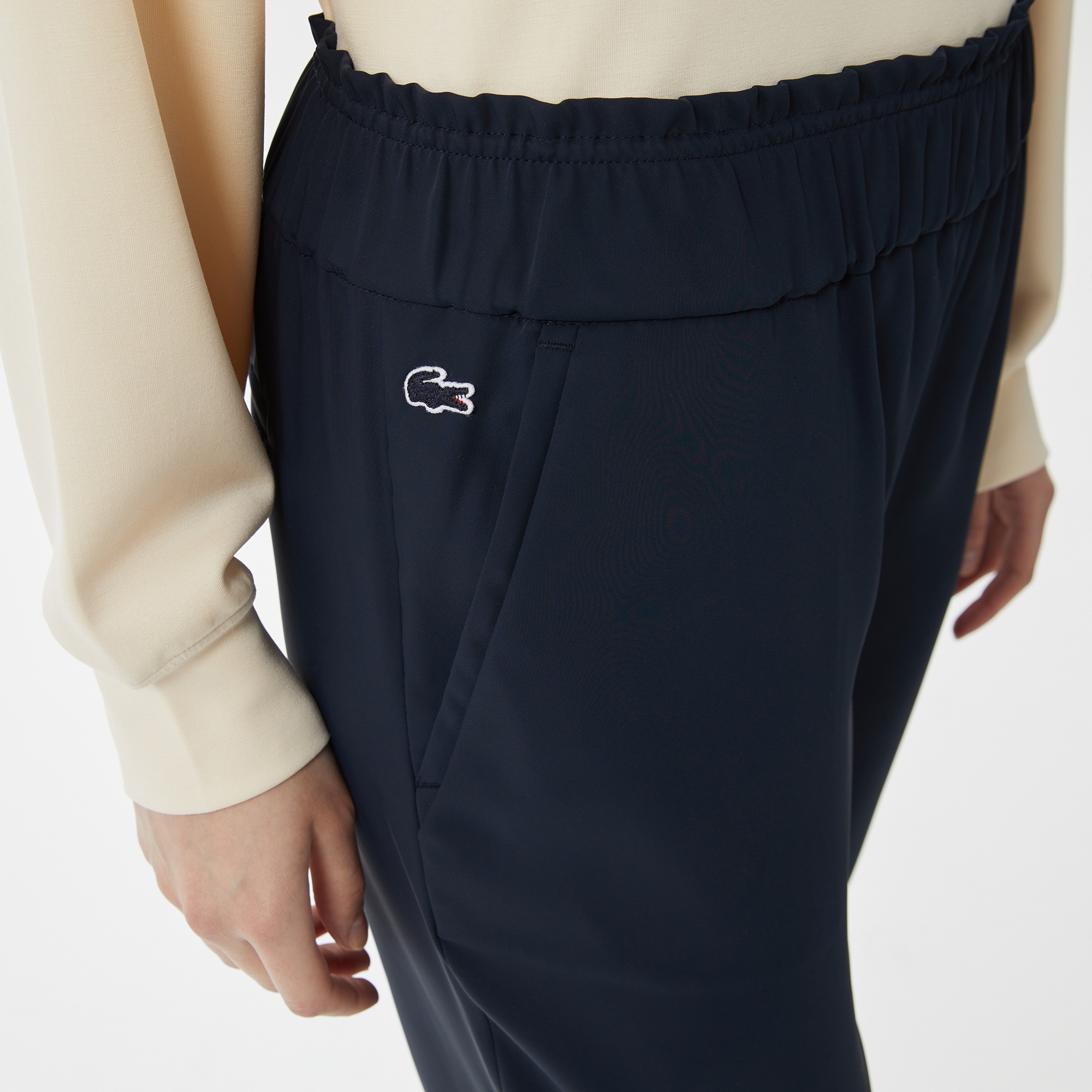 Lacoste Kadın Tapered Fit Lacivert Pantolon