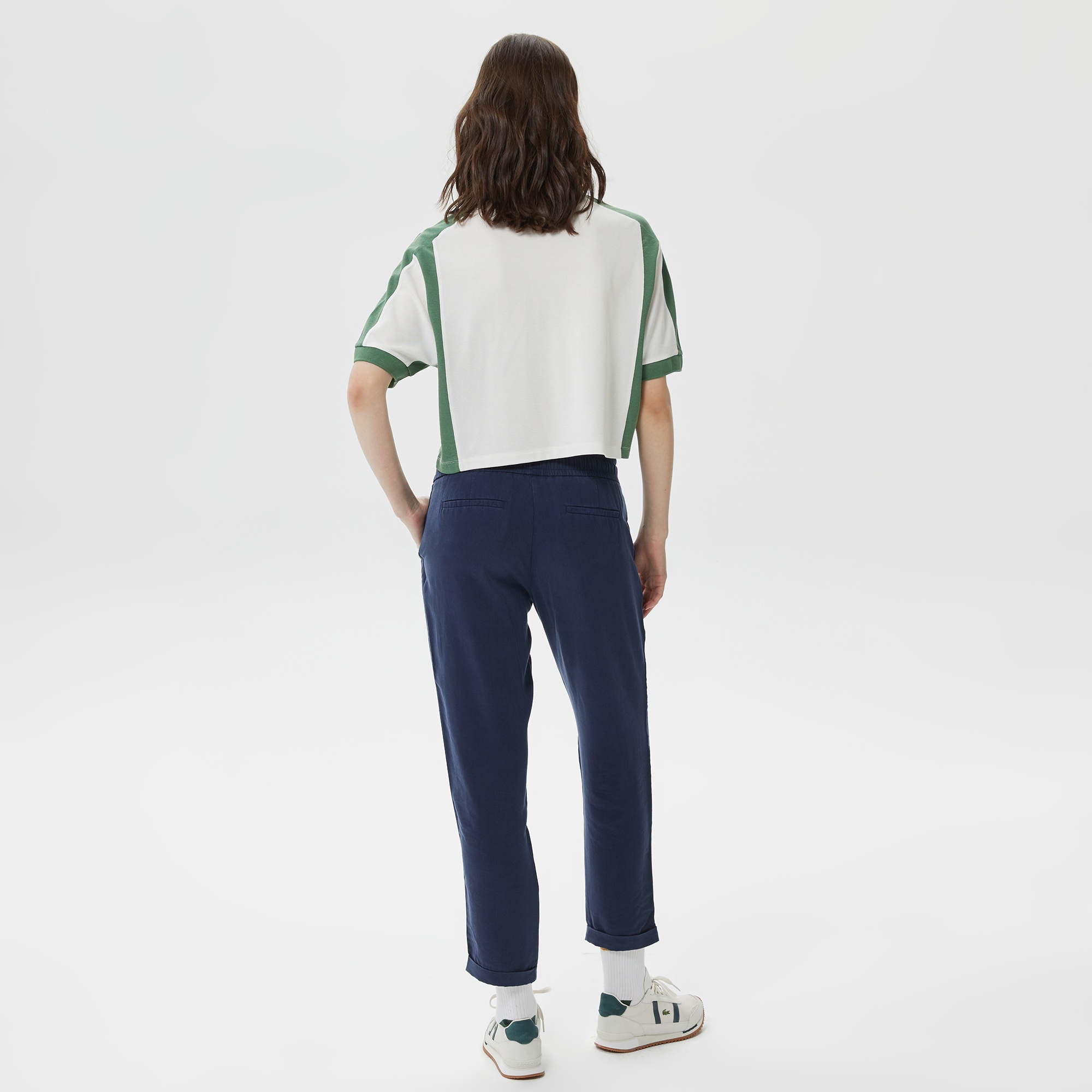 Lacoste Kadın Carrot Fit Lacivert Pantolon