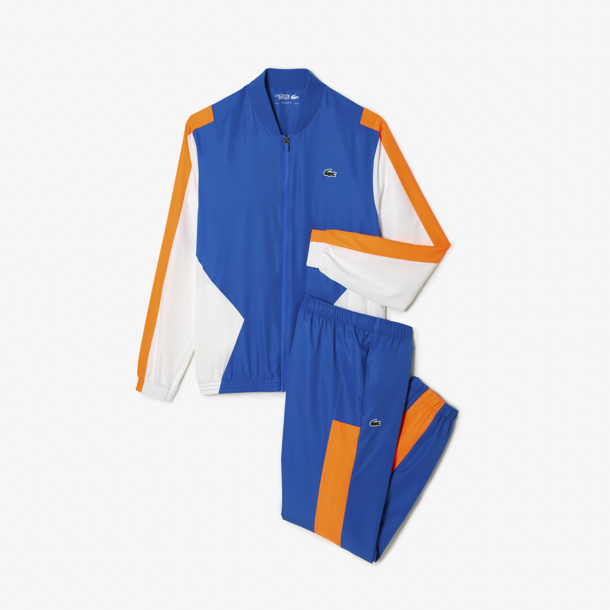 Lacoste SPORT Erkek Regular Fit Dik Yaka Renk Bloklu Lacivert Eşofman Takımı