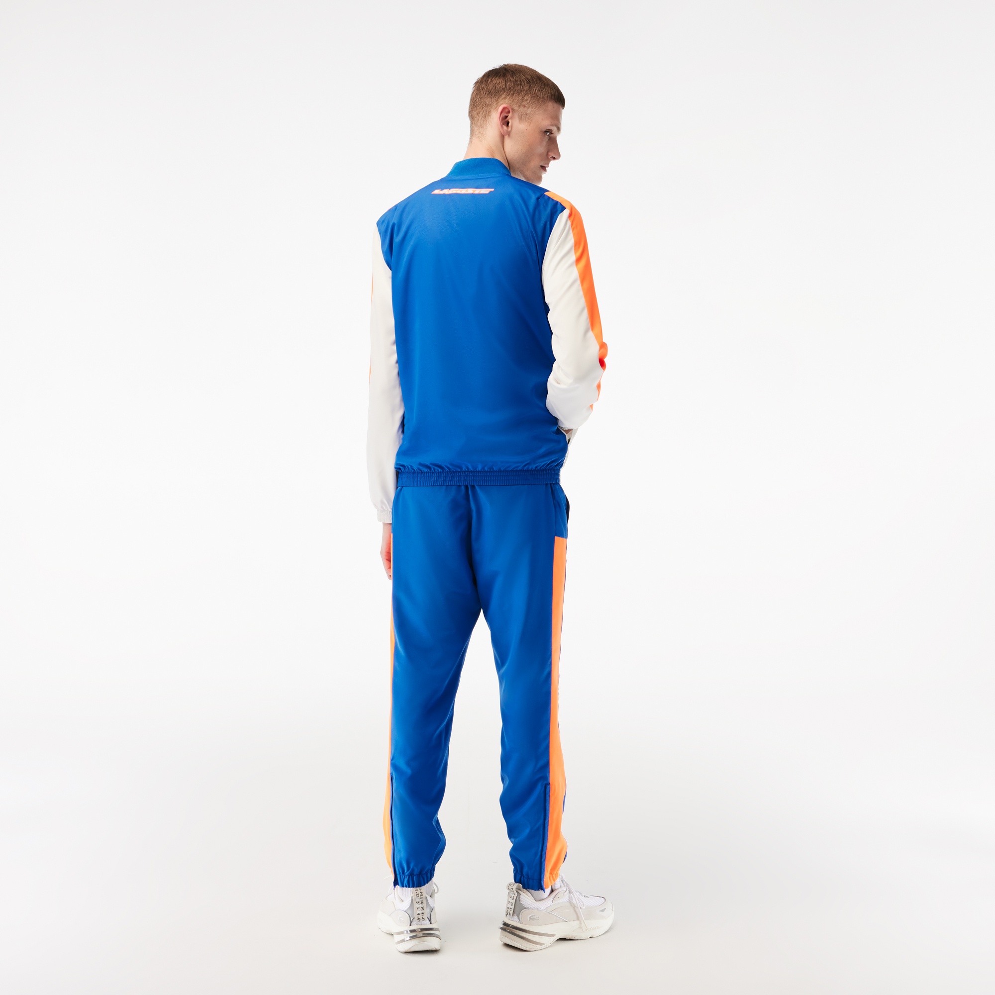 Lacoste SPORT Erkek Regular Fit Dik Yaka Renk Bloklu Lacivert Eşofman Takımı