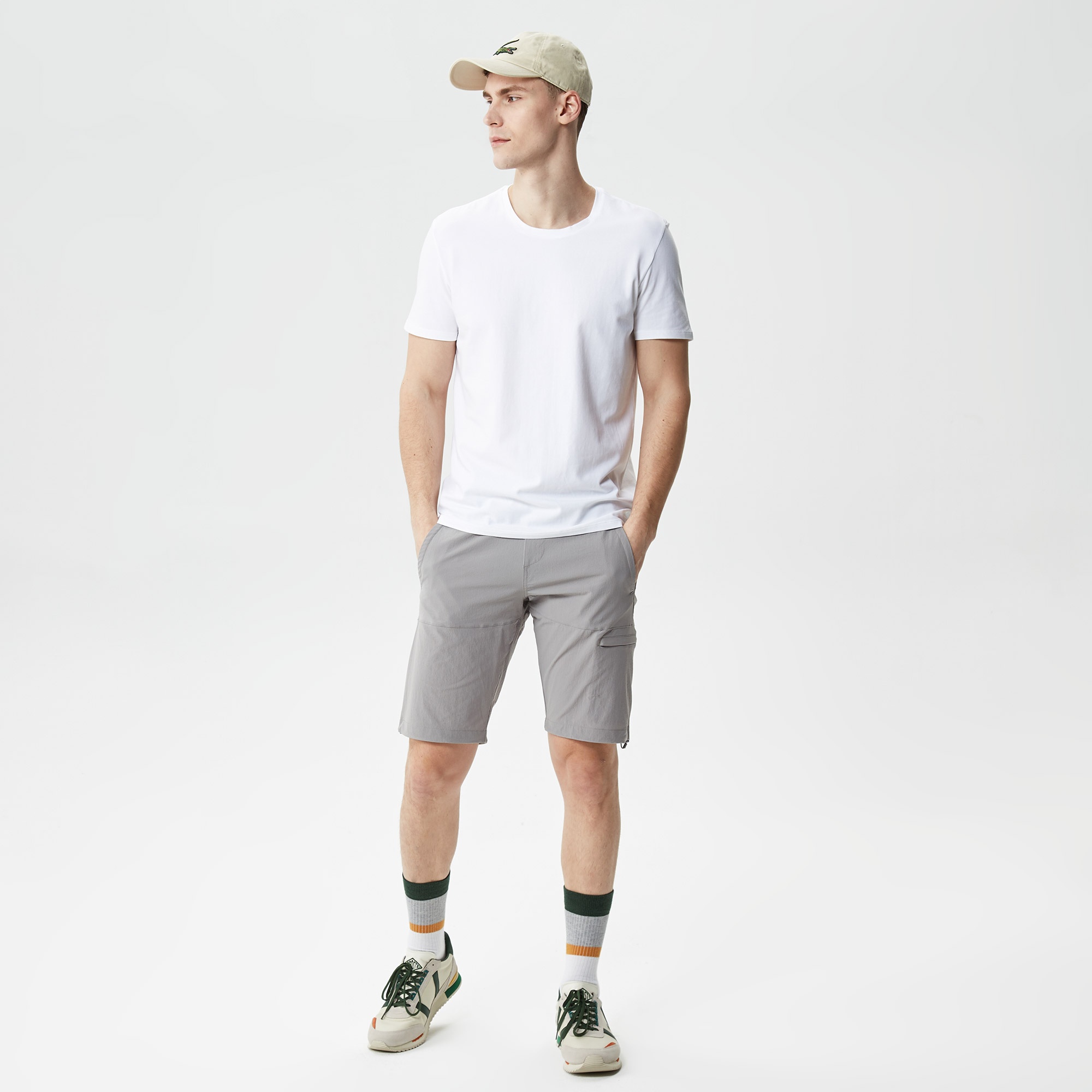 Lacoste Erkek Regular Fit Bisiklet Yaka 2'li Beyaz Atlet