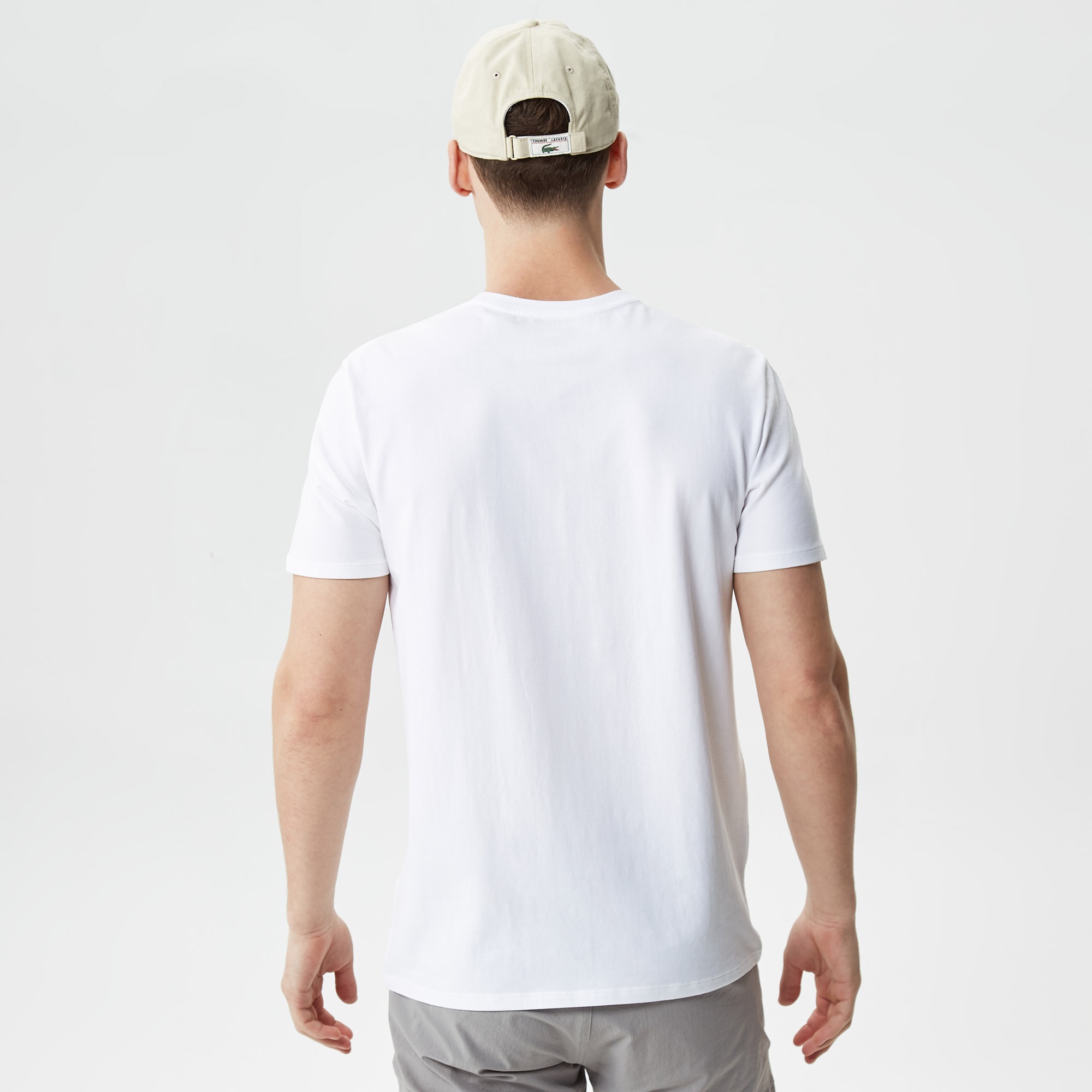 Lacoste Erkek Regular Fit Bisiklet Yaka 2'li Beyaz Atlet