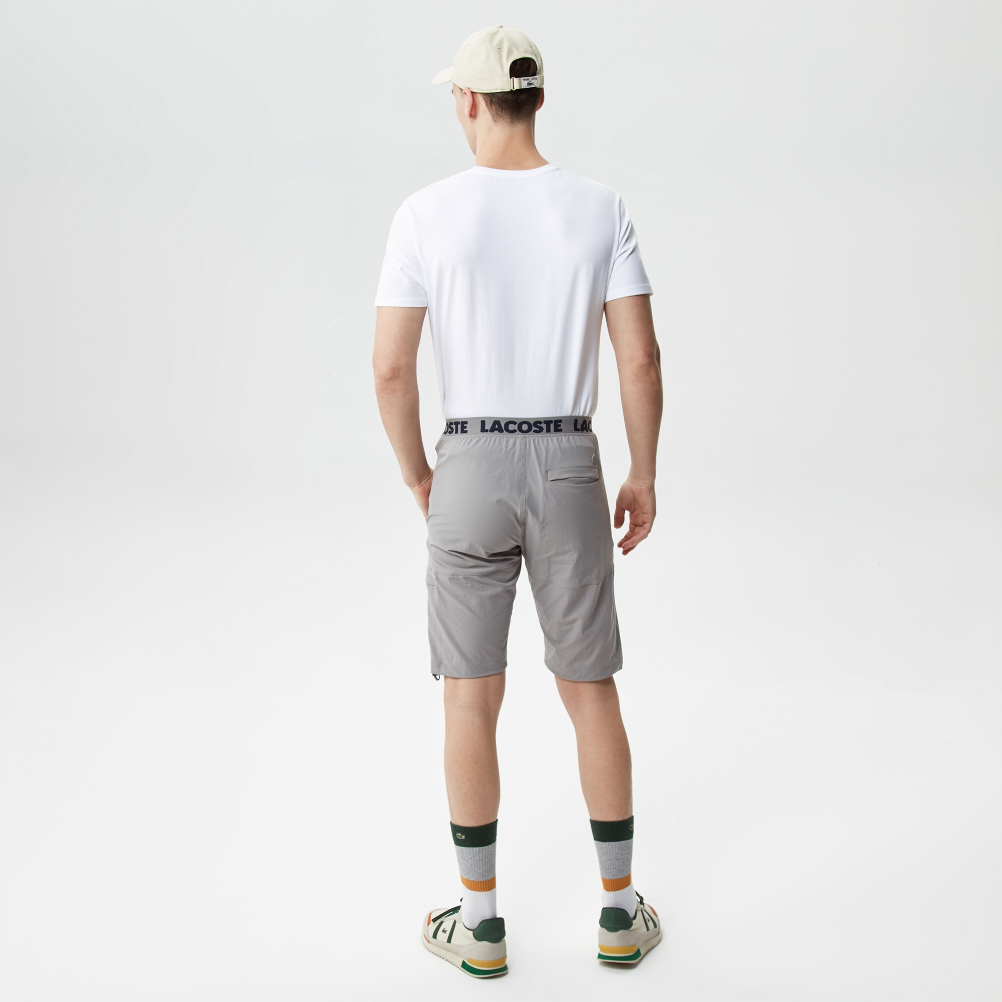 Lacoste Erkek Slim Fit Gri Bermuda