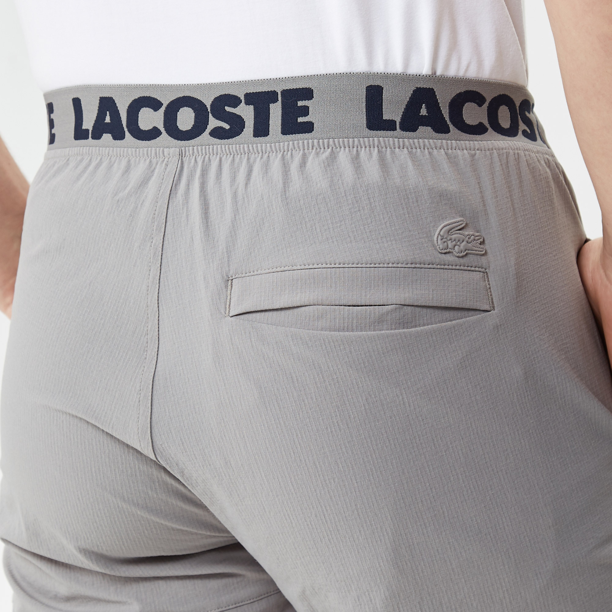 Lacoste Erkek Slim Fit Gri Bermuda