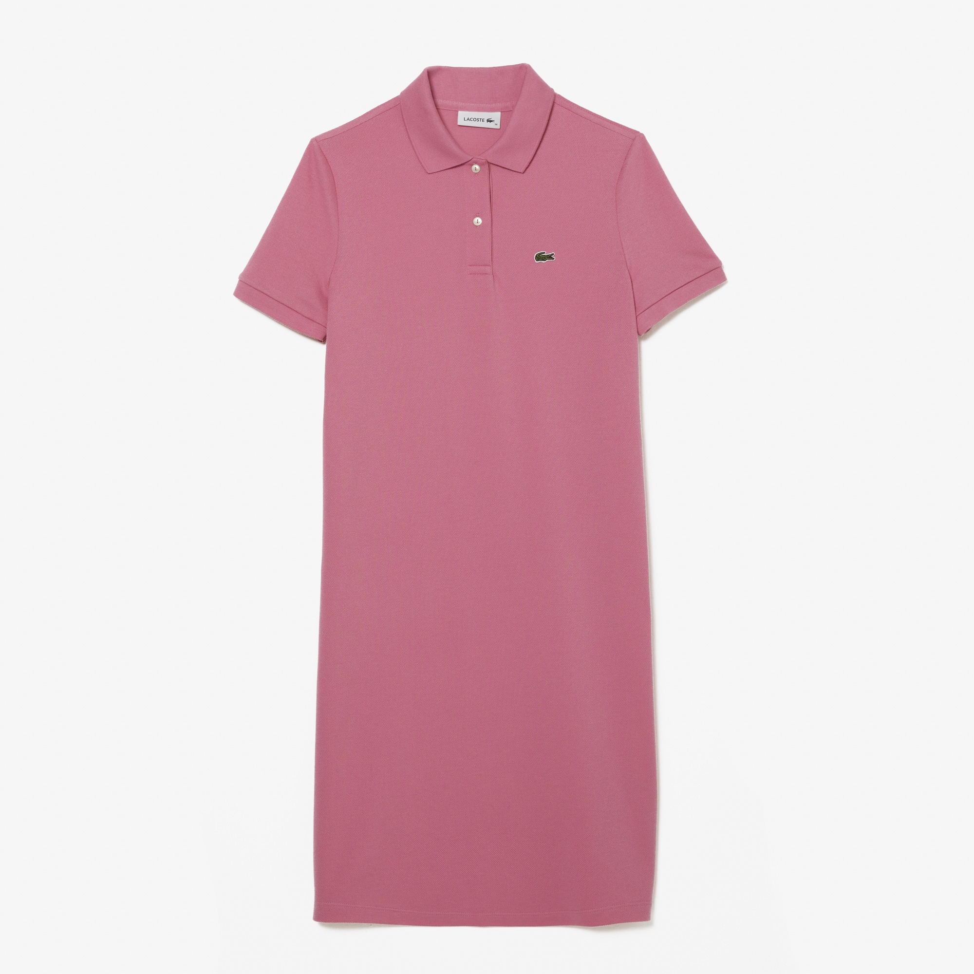 Lacoste Kadın Regular Fit Kısa Kollu Polo Yaka Pembe Elbise