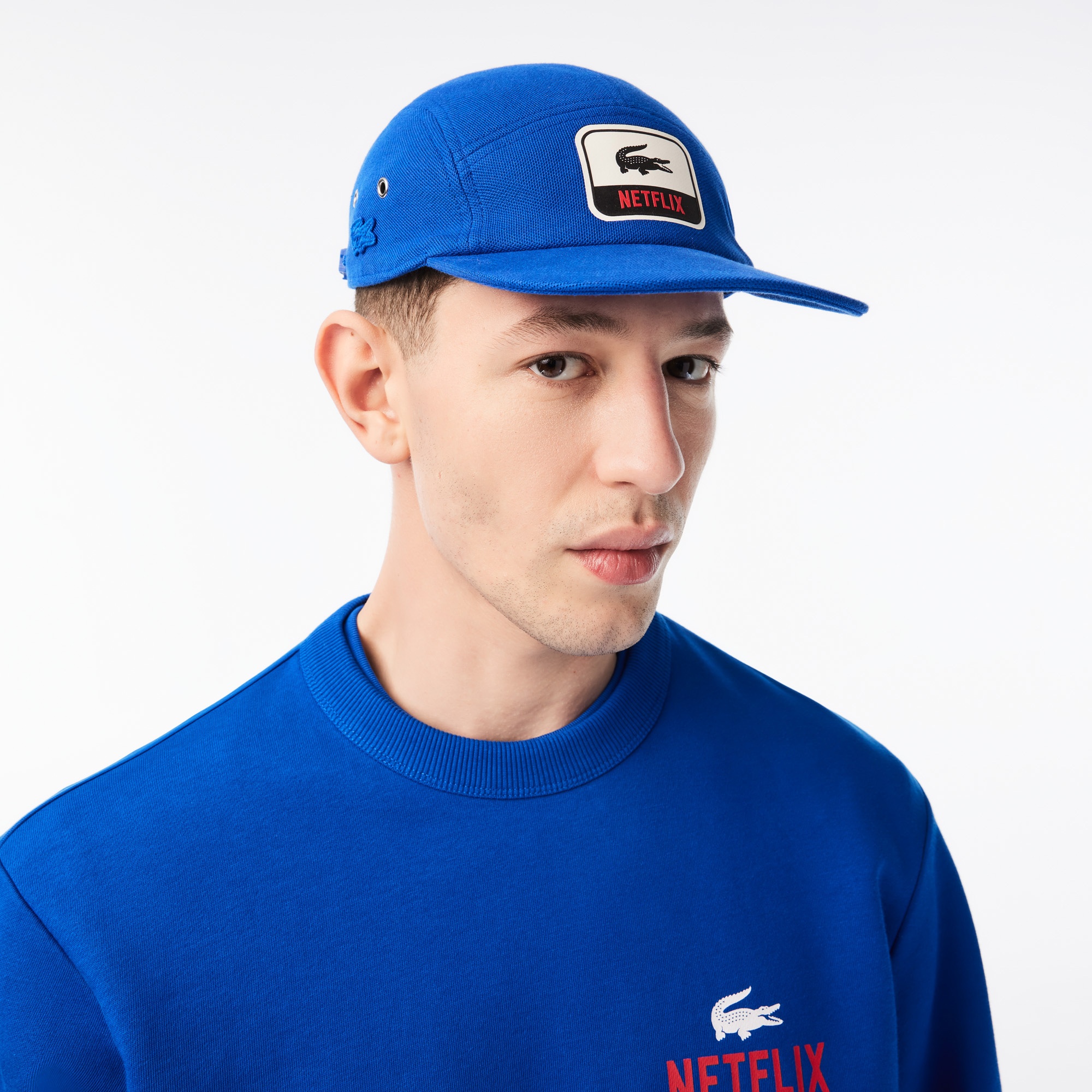 Lacoste x Netflix Erkek Baskılı Mavi Şapka RK7058.JQ0 | Lacoste