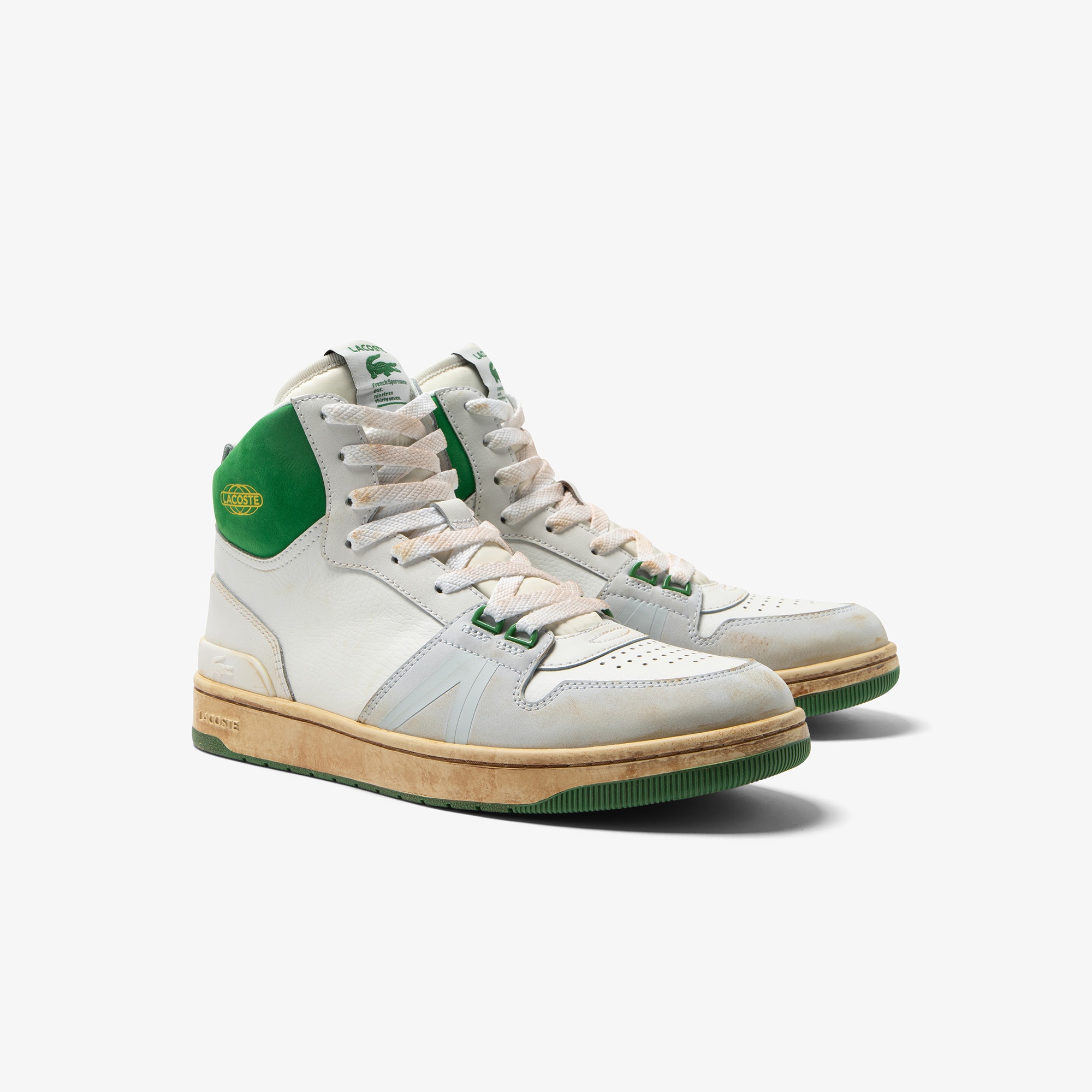 Lacoste L001 Mid Erkek Beyaz Sneaker