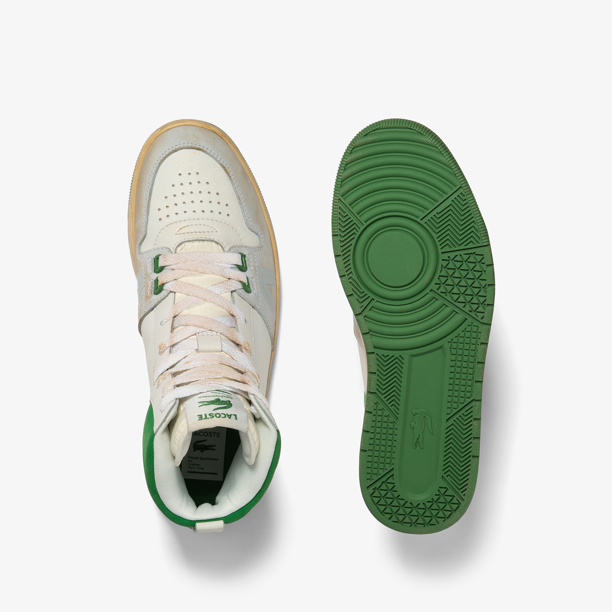 Lacoste L001 Mid Erkek Beyaz Sneaker