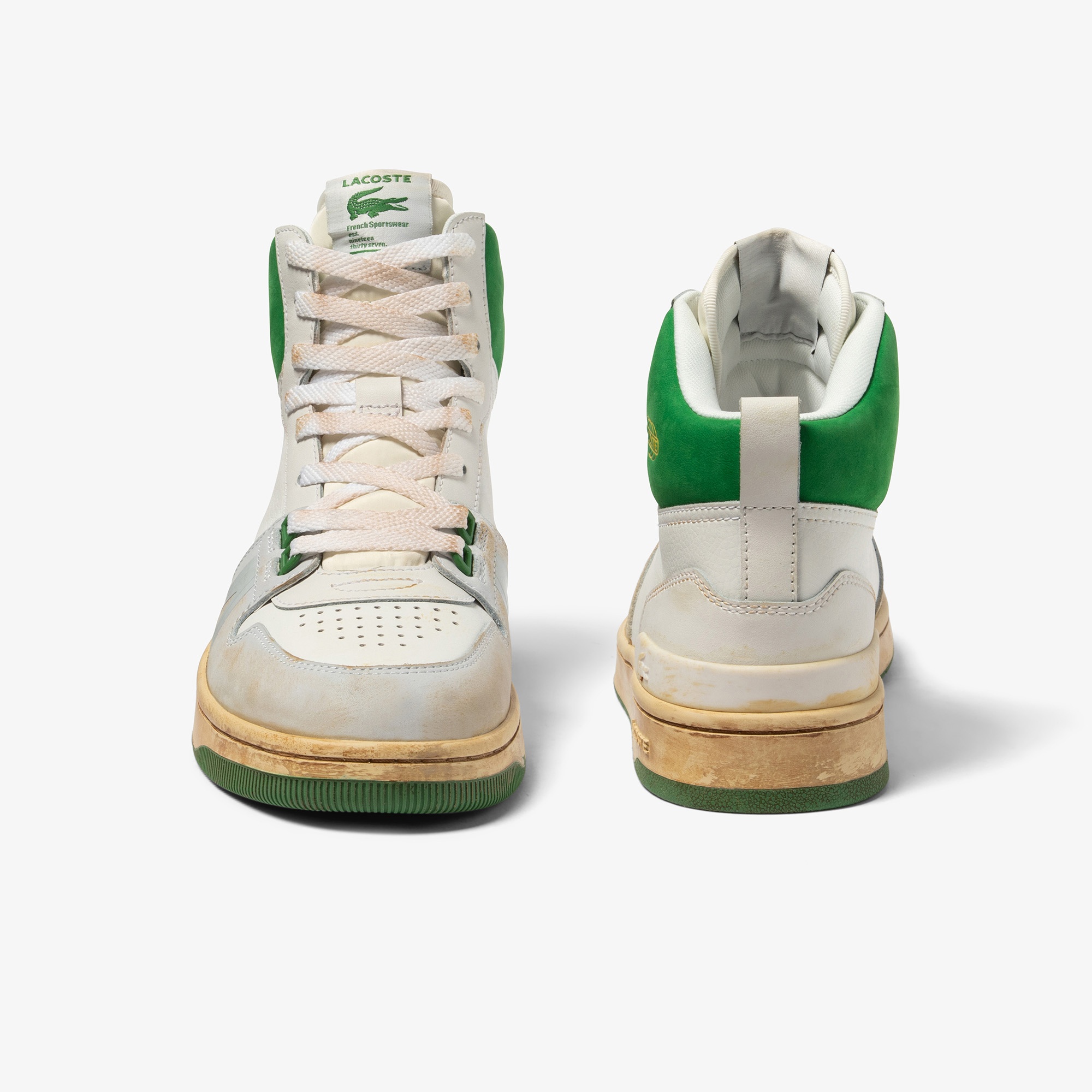 Lacoste L001 Mid Erkek Beyaz Sneaker