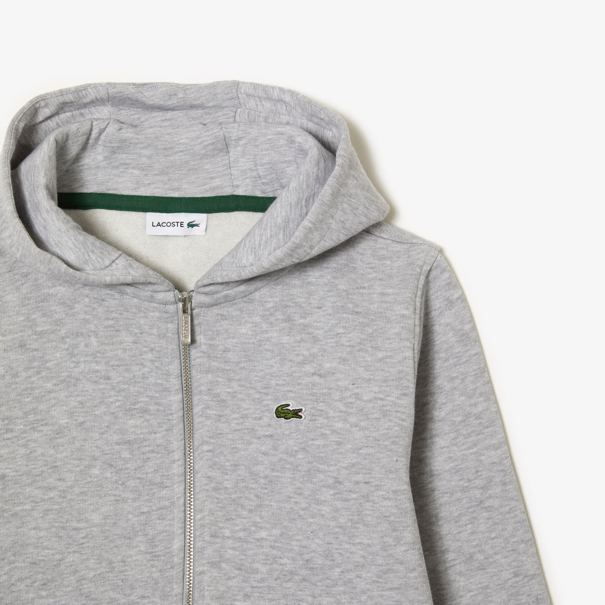 Lacoste Çocuk Kapüşonlu Gri Sweatshirt