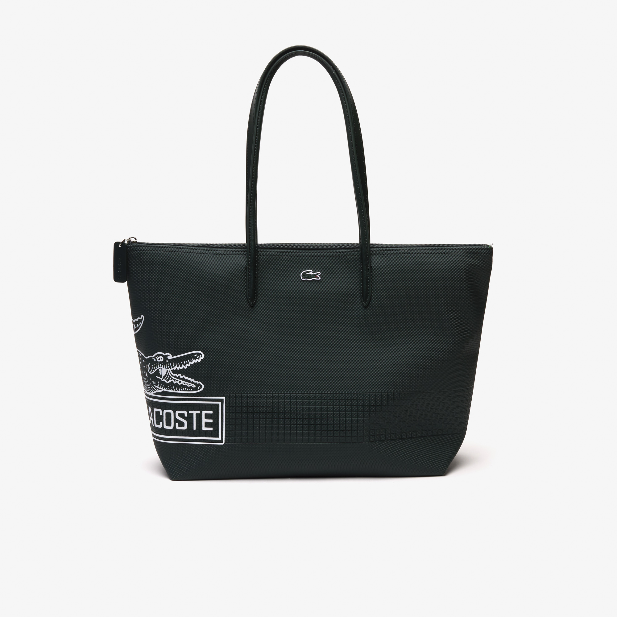Lacoste L.12.12 Kadın Baskılı Koyu Yeşil Omuz Çantası NF4243SJ-K49