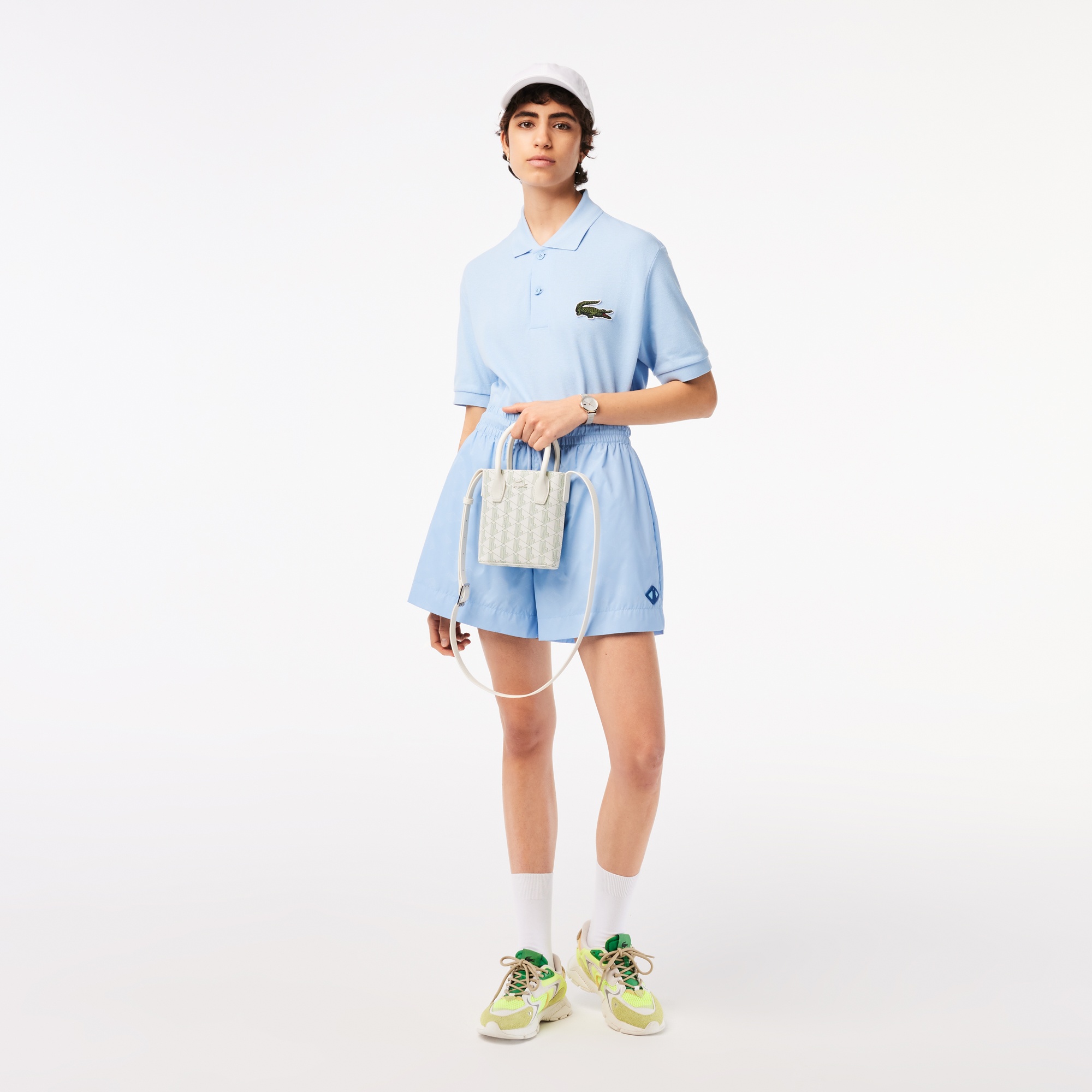 Lacoste Kadın Monogram Beyaz Postacı Çantası