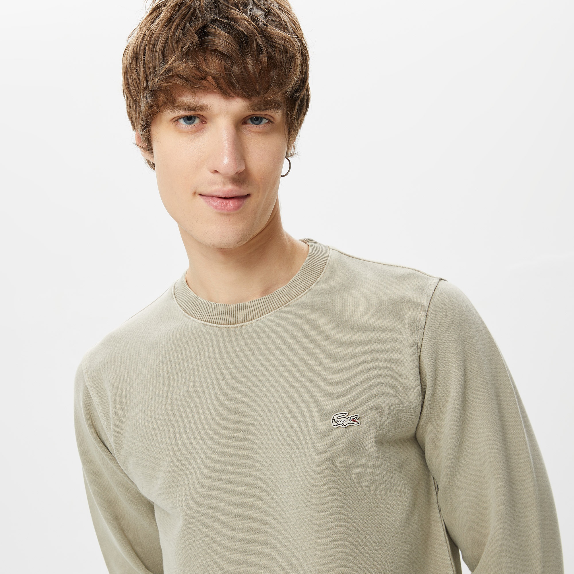 Lacoste Erkek Regular Fit Bisiklet Yaka Organik Pamuk Yeşil Sweatshirt