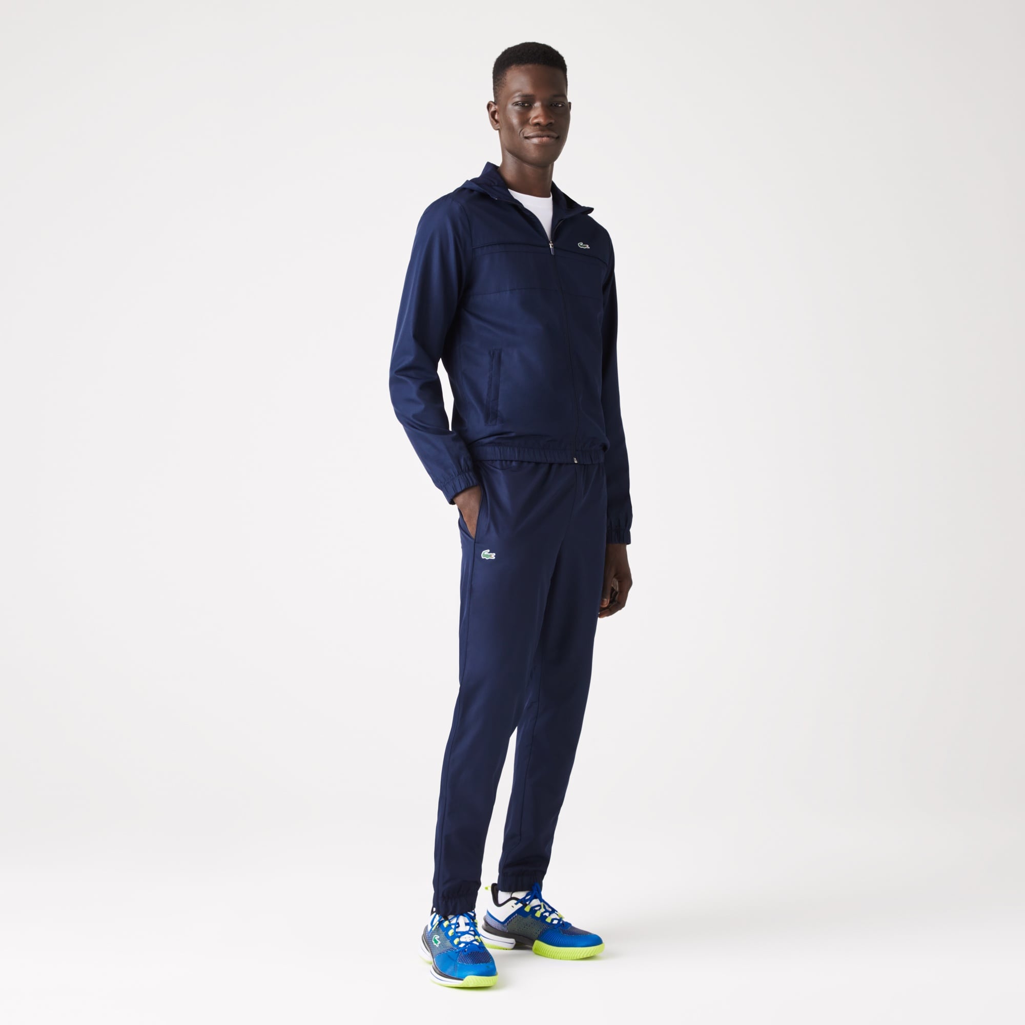 Erkek Regular Fit Kapüşonlu Lacivert Eşofman Takımı