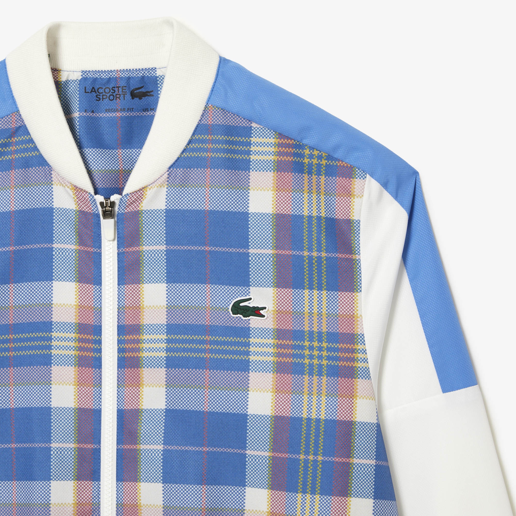 Lacoste SPORT Erkek Regular Fit Hakim Yaka Baskılı Beyaz Eşofman Takımı