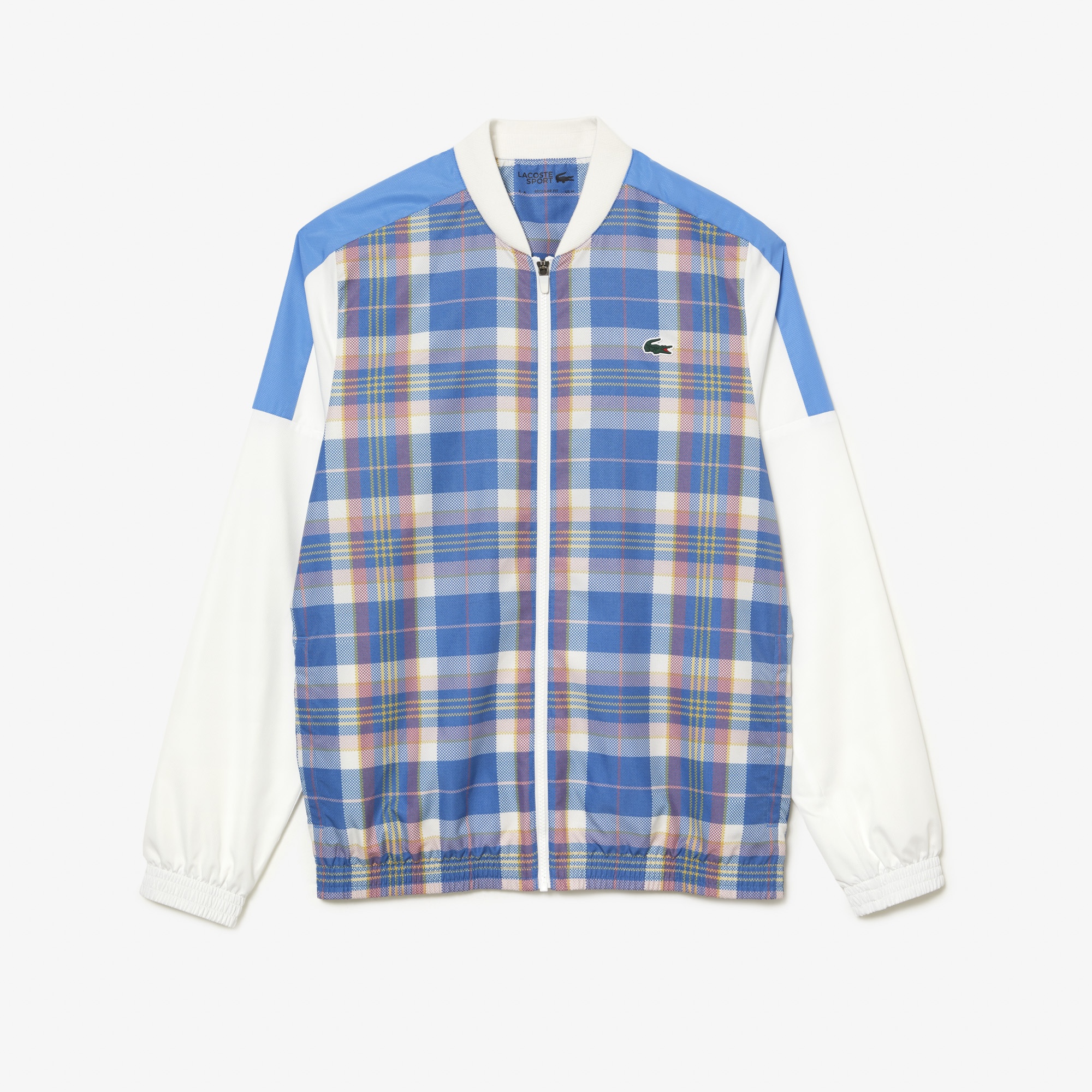 Lacoste SPORT Erkek Regular Fit Hakim Yaka Baskılı Beyaz Eşofman Takımı