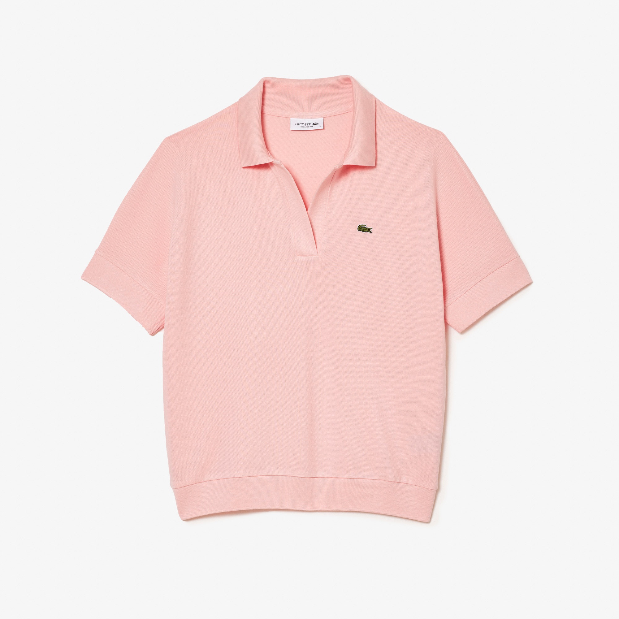 Lacoste Kadın Loose Fit Pembe Polo