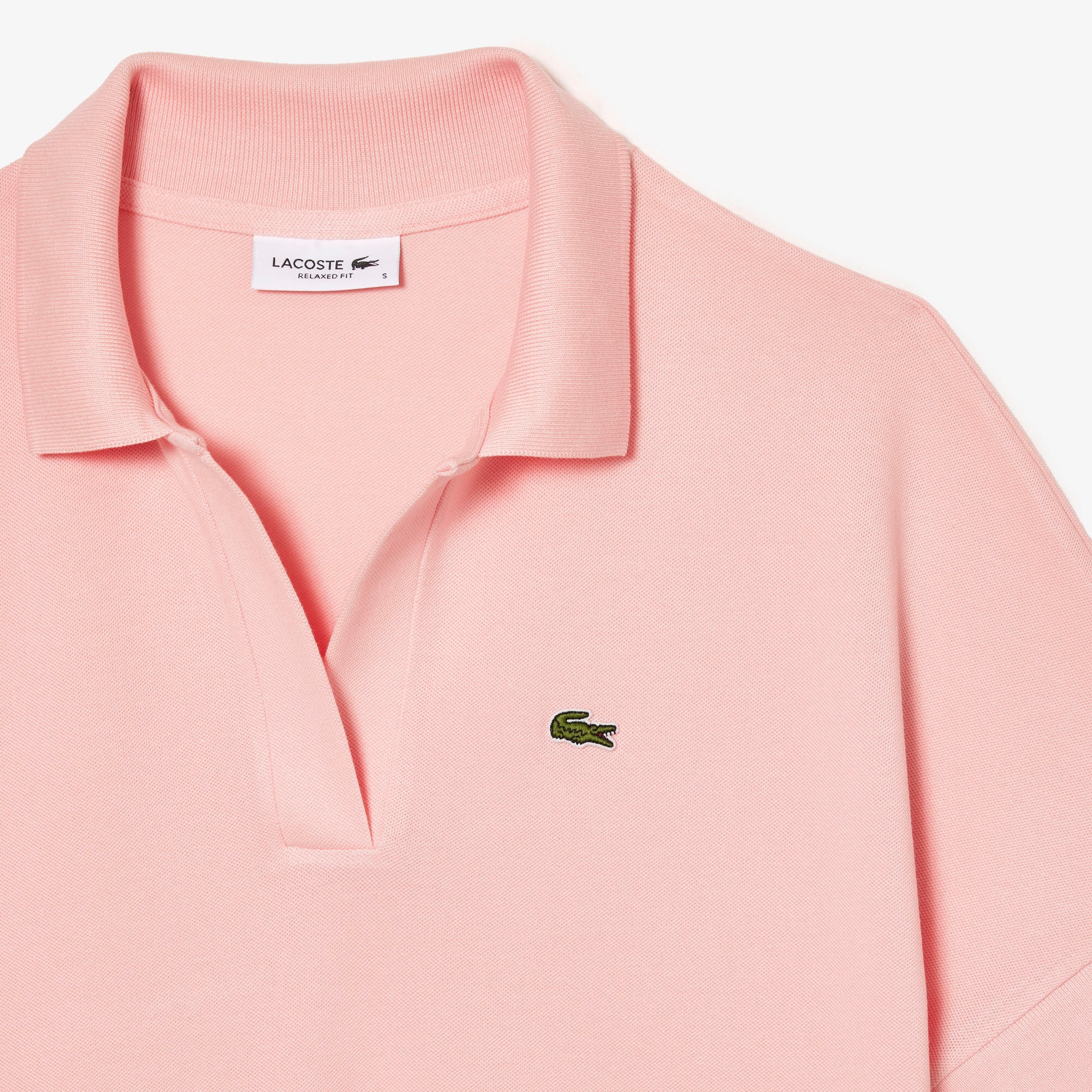 Lacoste Kadın Loose Fit Pembe Polo