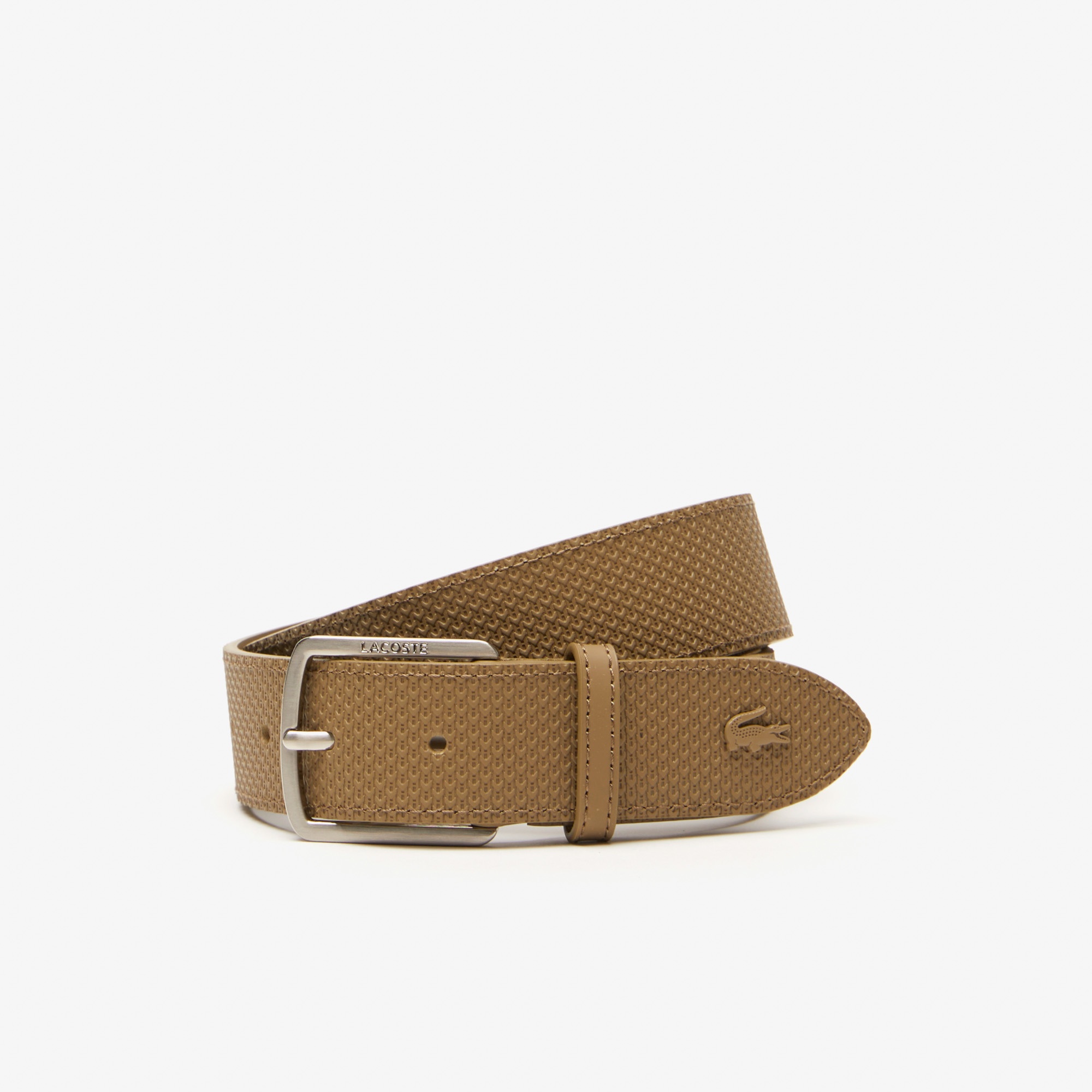 Lacoste Chantaco Erkek Deri Bej Kemer