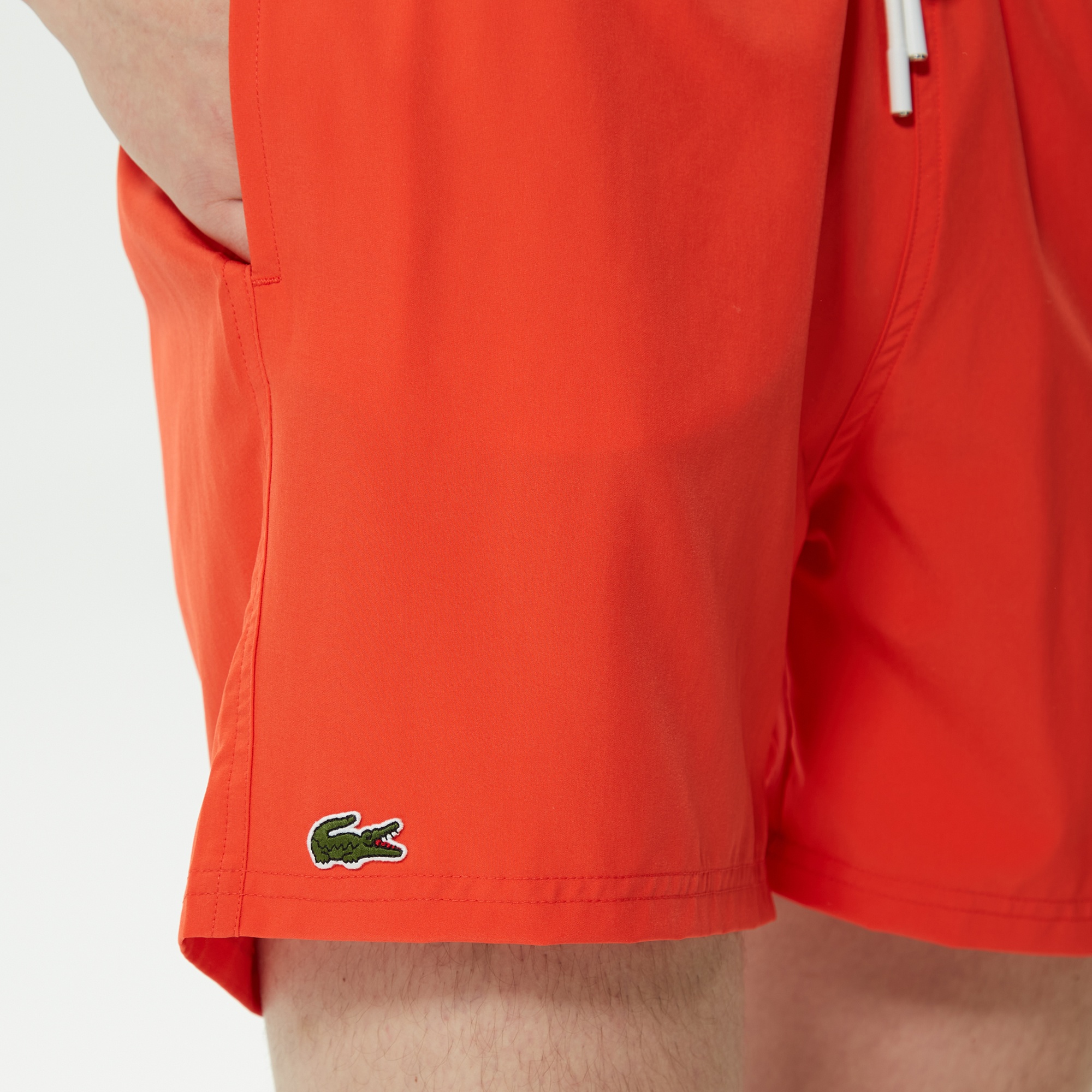 Lacoste Erkek Baskılı Turuncu Mayo Şort