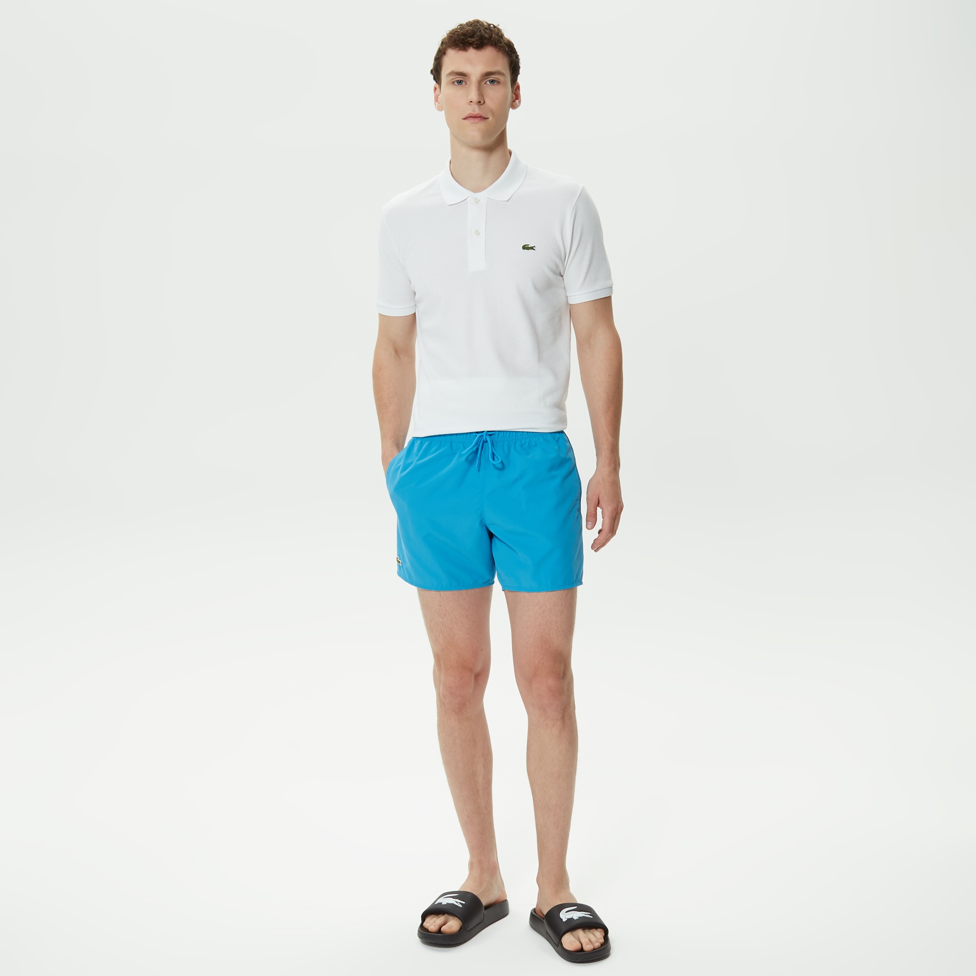 Lacoste Erkek Mavi Mayo Şort
