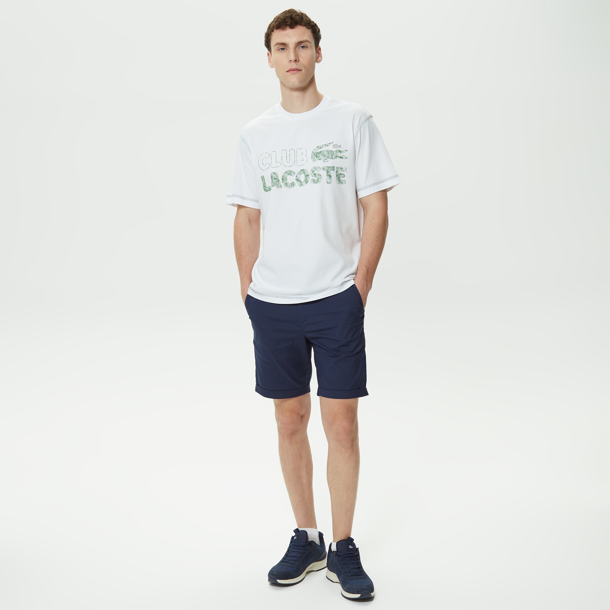 Lacoste Erkek Slim Fit Lacivert Bermuda Şort