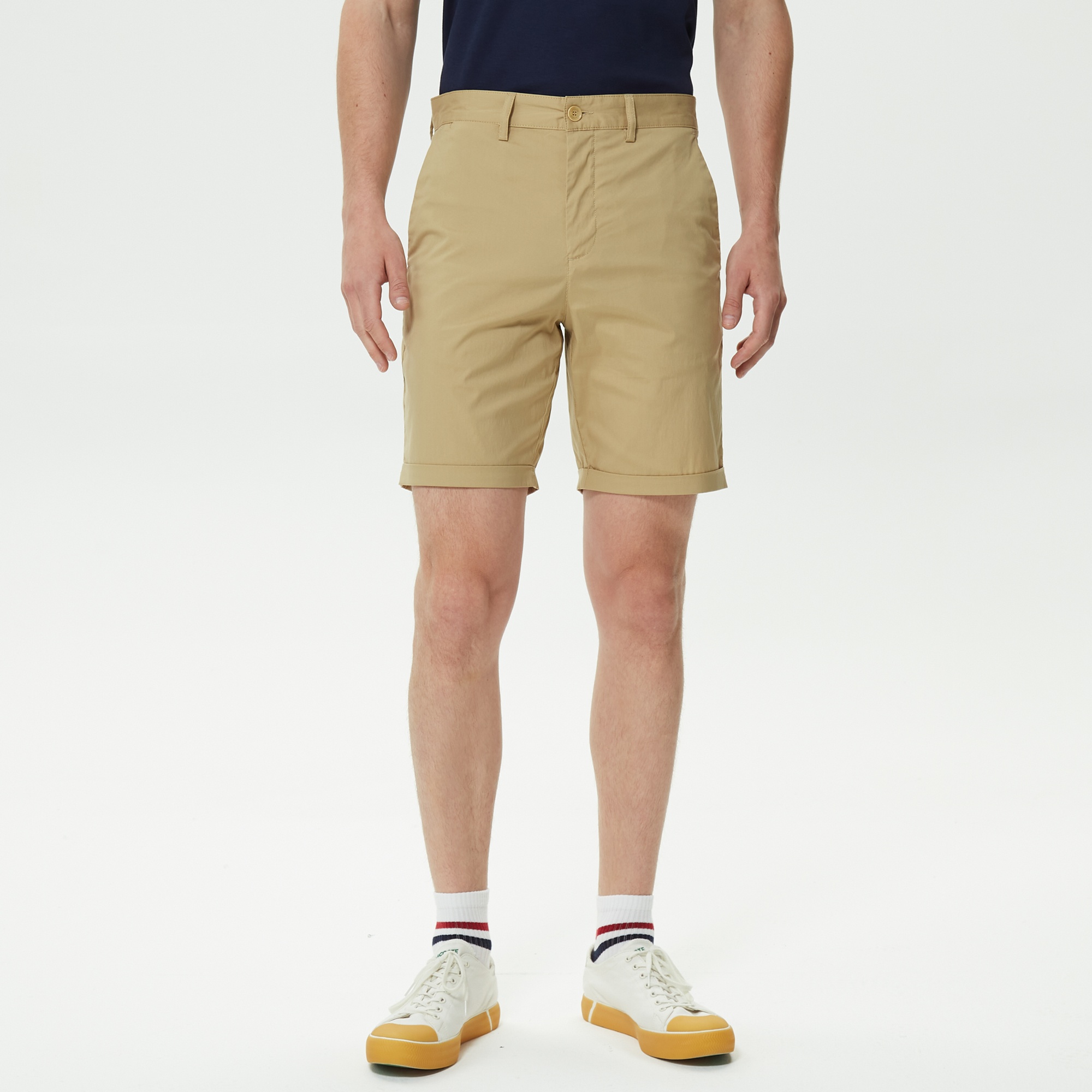 Lacoste Erkek Slim Fit Bej Bermuda