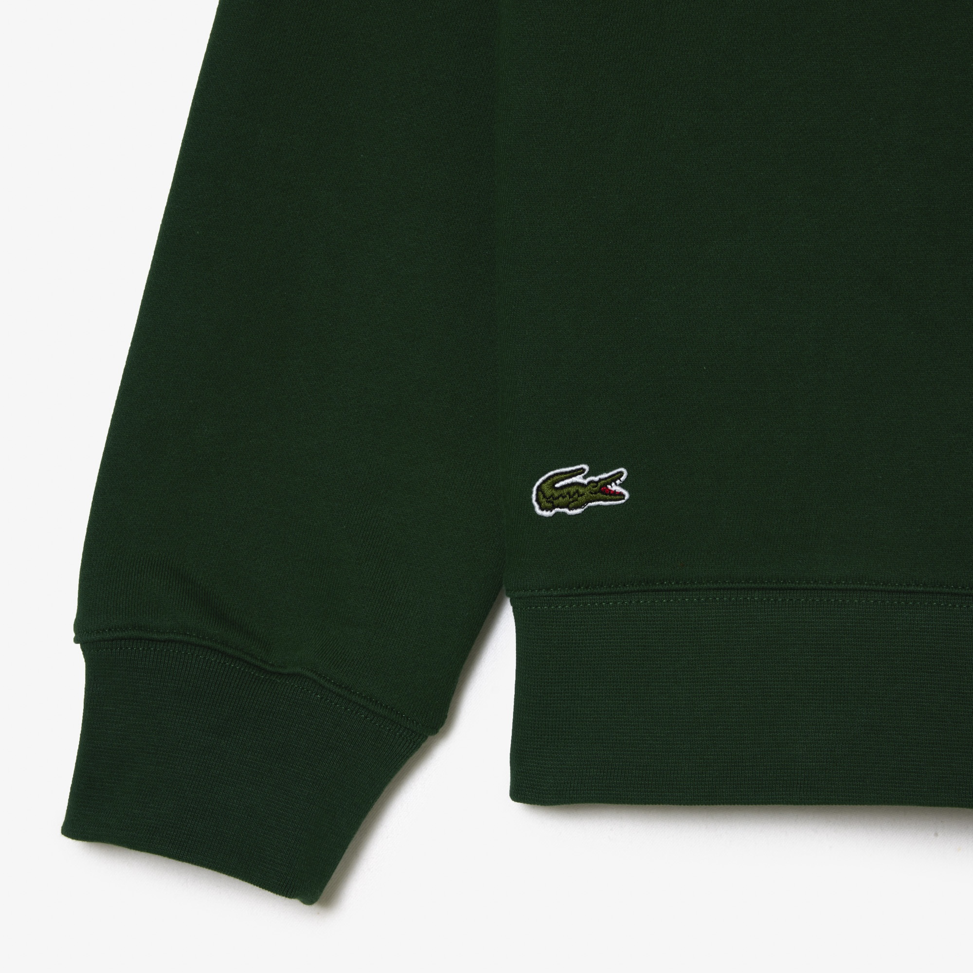 Lacoste Roland Garros Unisex Relaxed Fit Kapüşonlu Baskılı Yeşil Sweatshirt