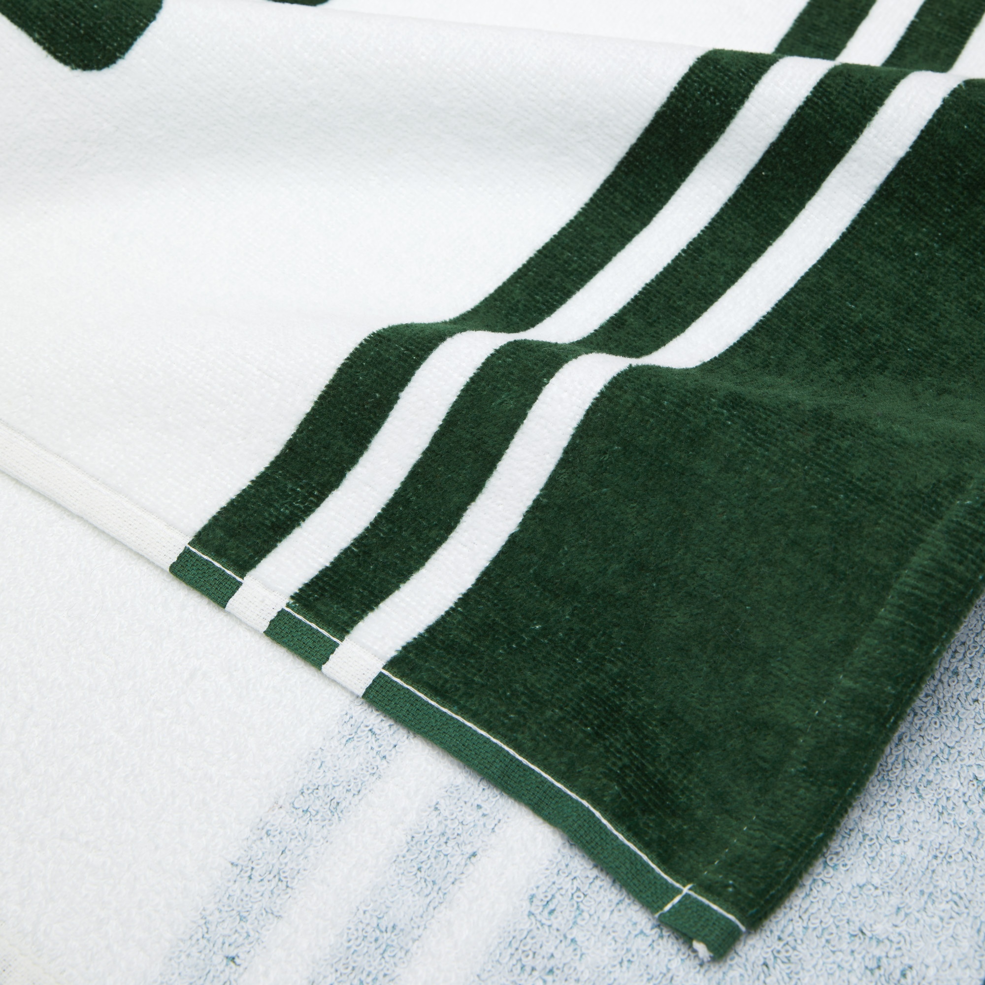 Lacoste Club Baskılı Yeşil Havlu