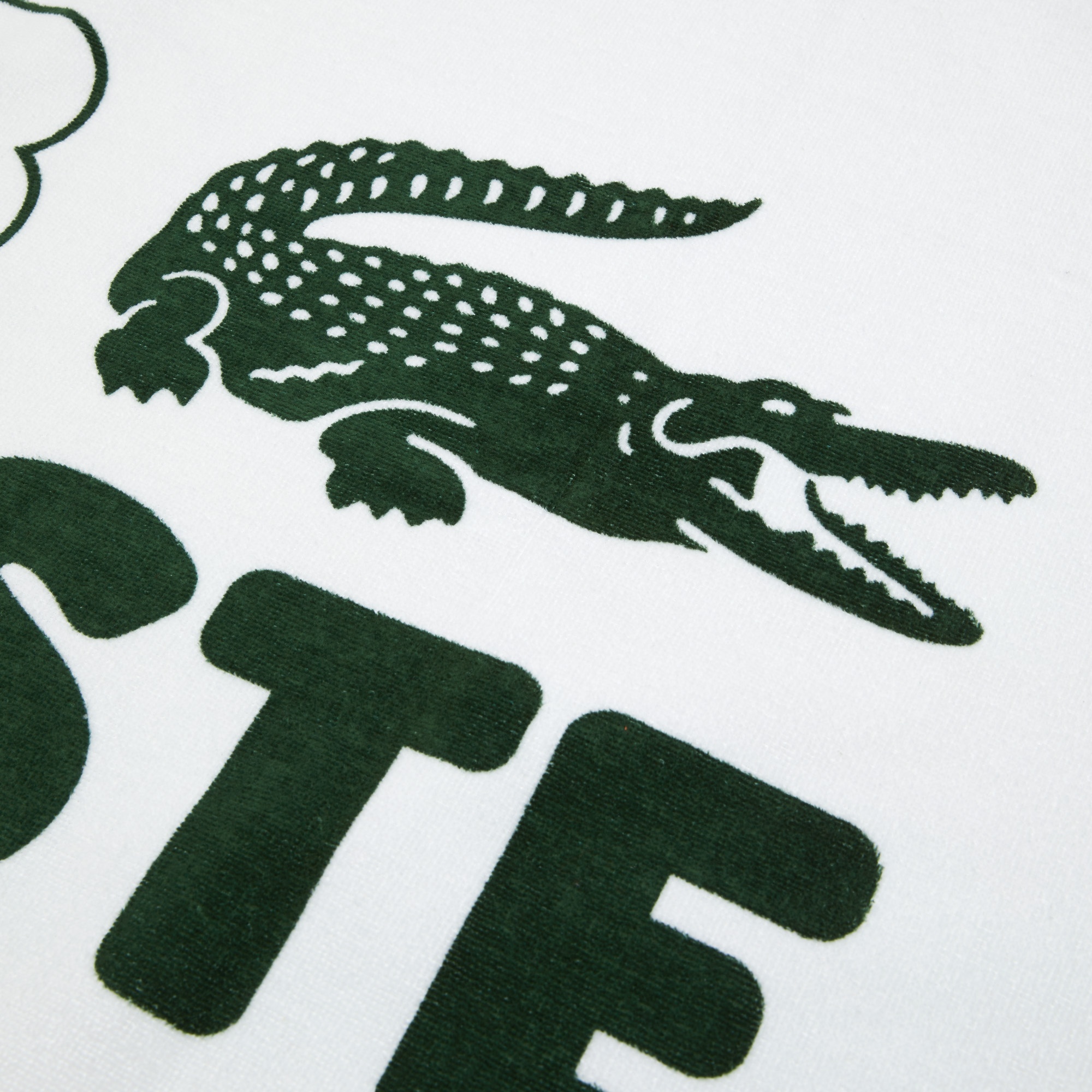 Lacoste Club Baskılı Yeşil Havlu