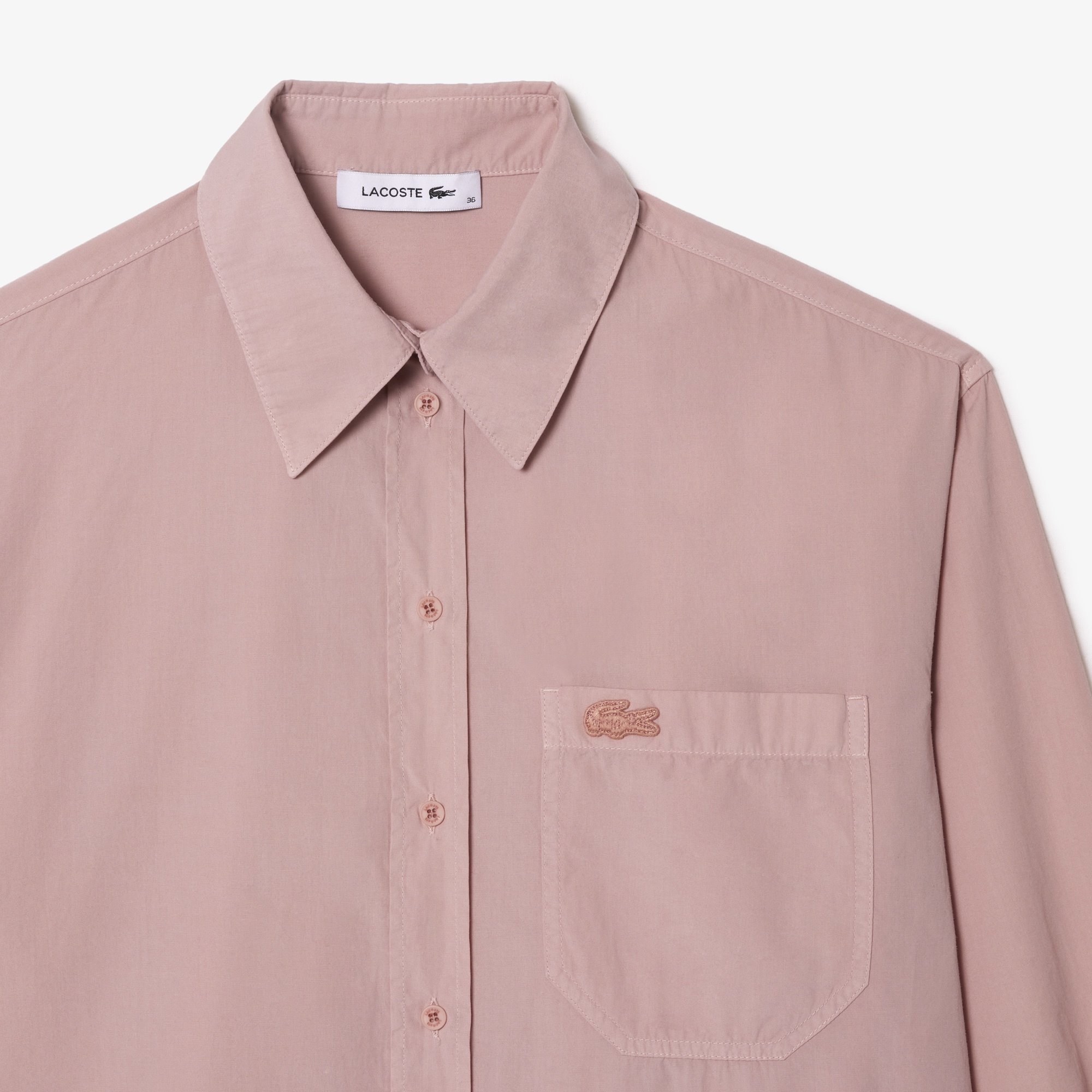 Lacoste Kadın Oversize Pembe Gömlek